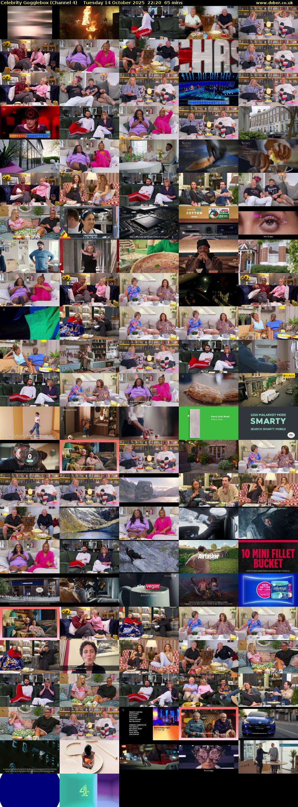 Celebrity Gogglebox (Channel 4) Tuesday 14 October 2025 22:20 - 23:25