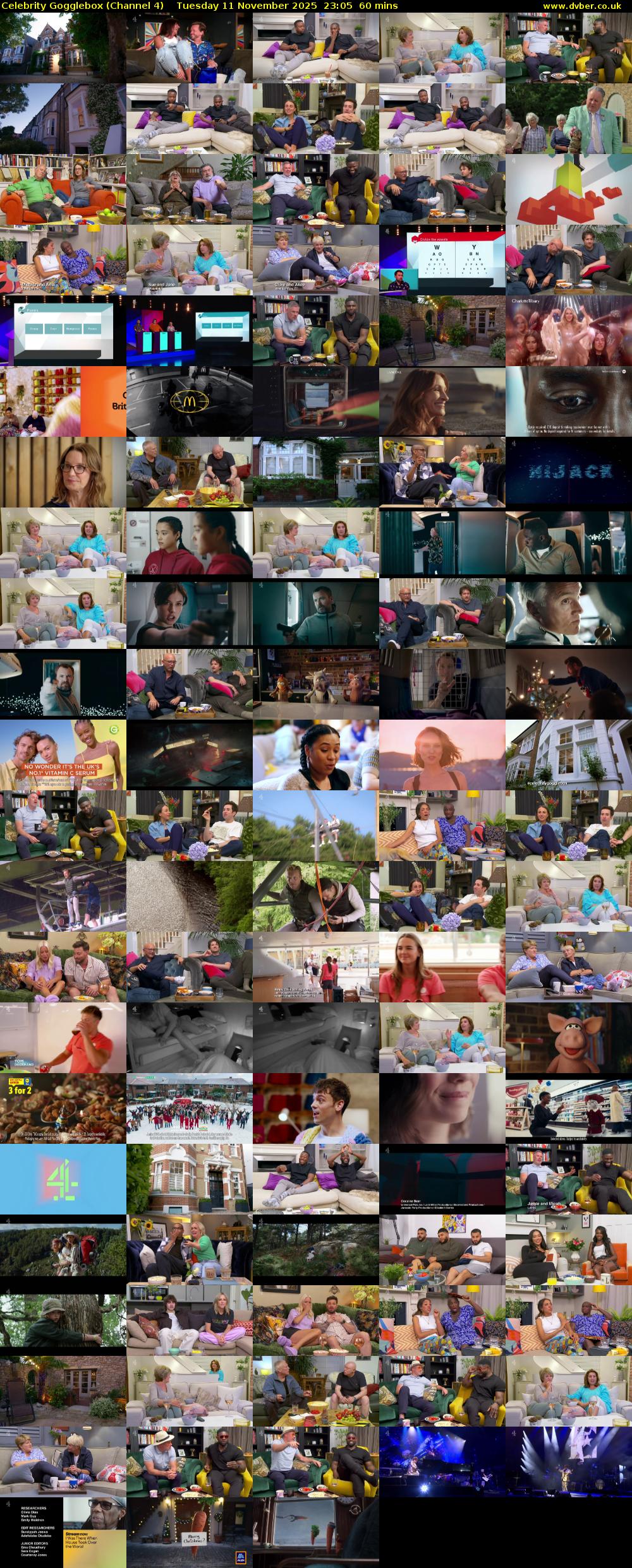 Celebrity Gogglebox (Channel 4) Tuesday 11 November 2025 23:05 - 00:05