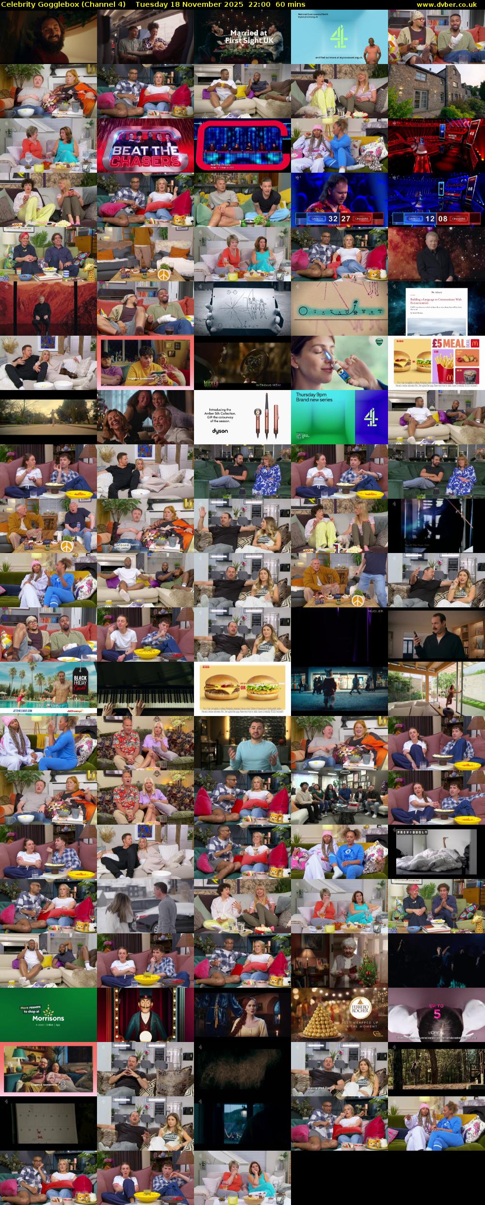 Celebrity Gogglebox (Channel 4) Tuesday 18 November 2025 22:00 - 23:00