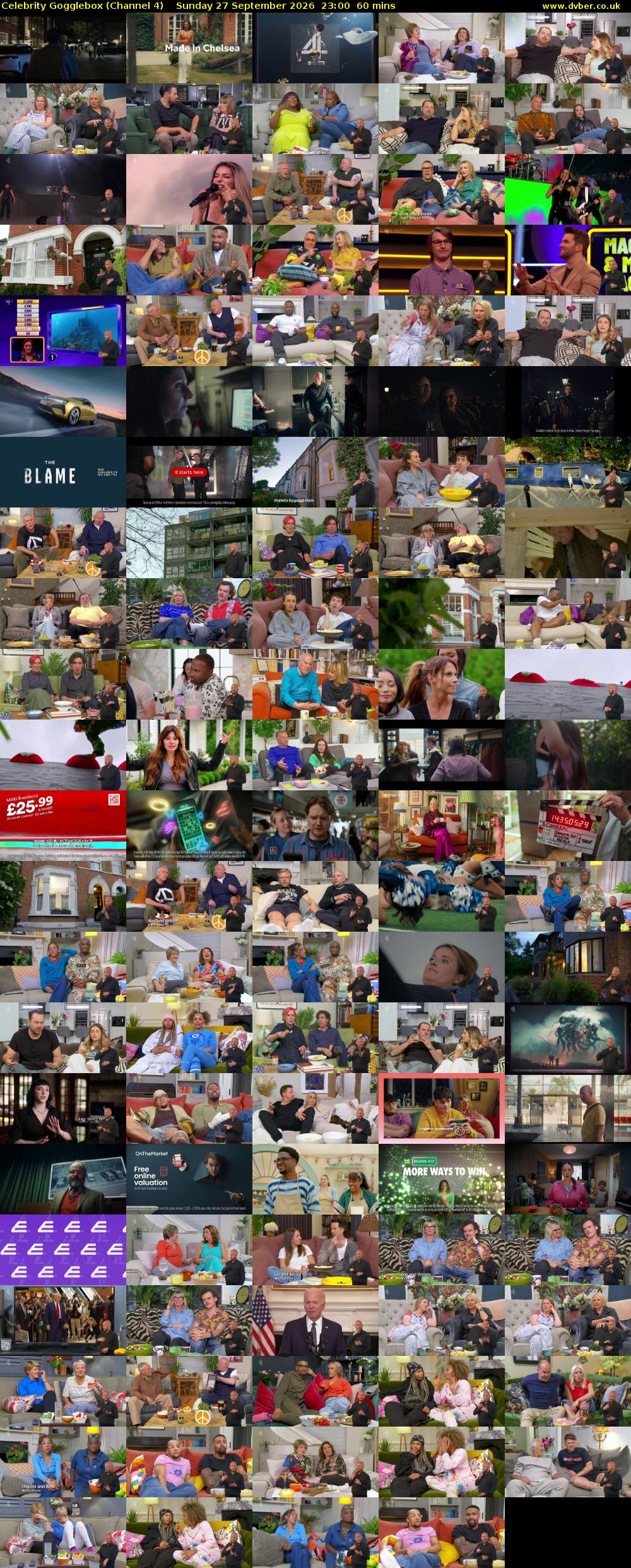 Celebrity Gogglebox (Channel 4) Sunday 27 September 2026 23:00 - 00:00
