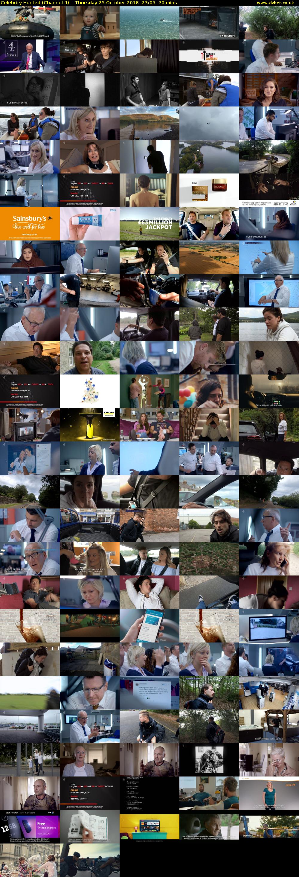 Celebrity Hunted (Channel 4) Thursday 25 October 2018 23:05 - 00:15
