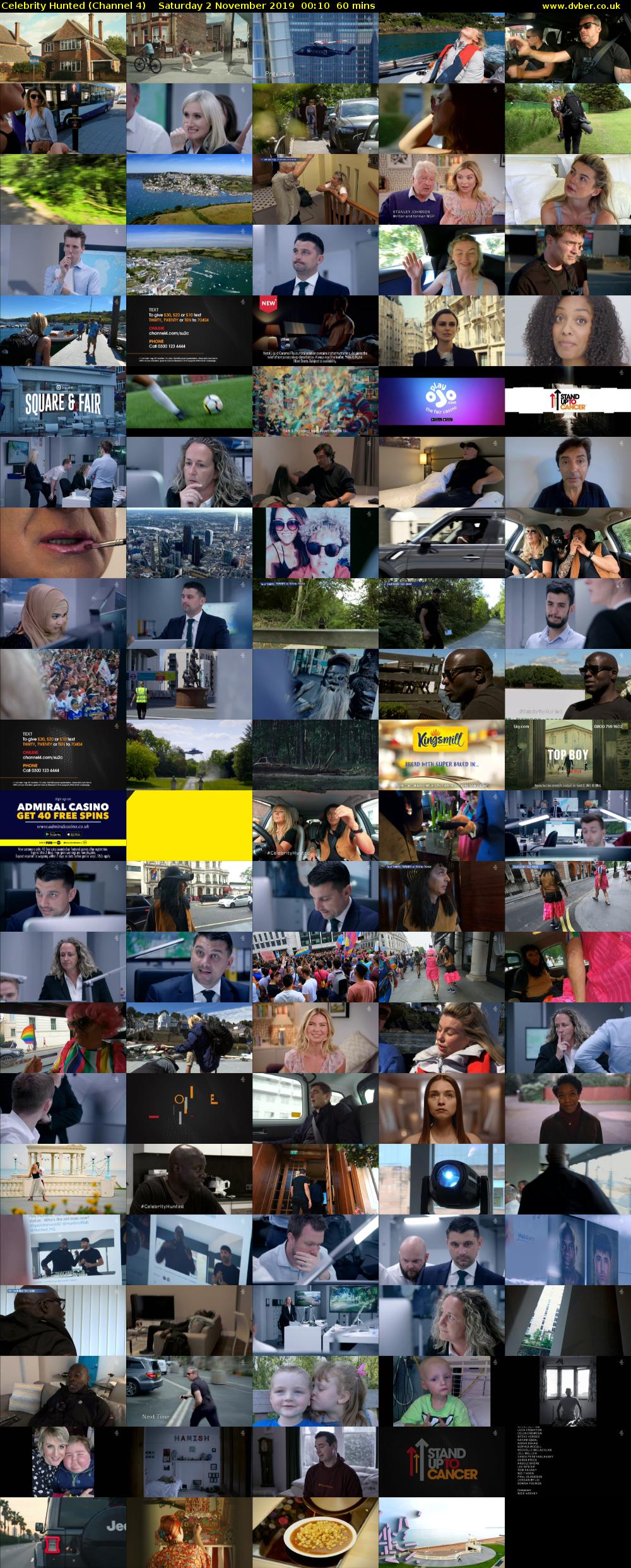 Celebrity Hunted (Channel 4) Saturday 2 November 2019 00:10 - 01:10