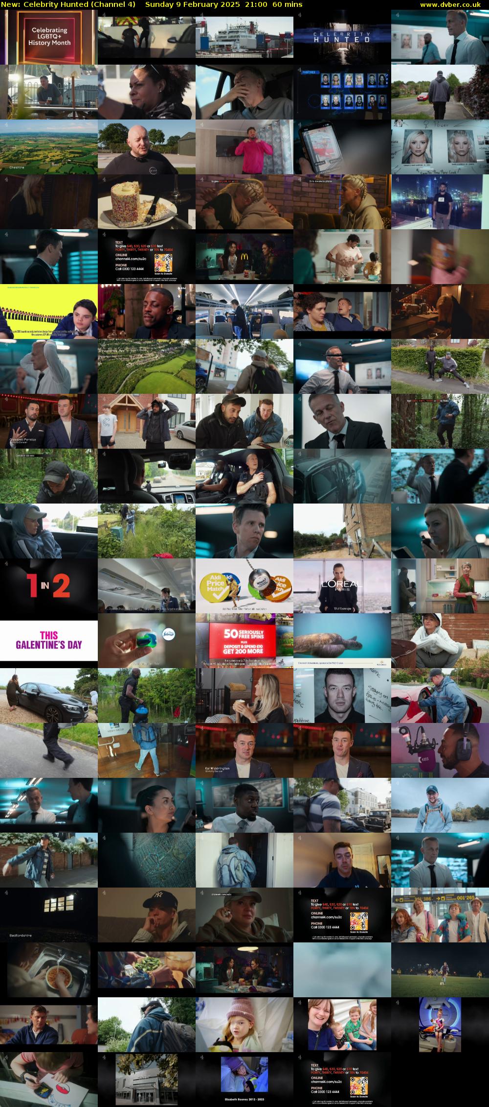 Celebrity Hunted (Channel 4) Sunday 9 February 2025 21:00 - 22:00