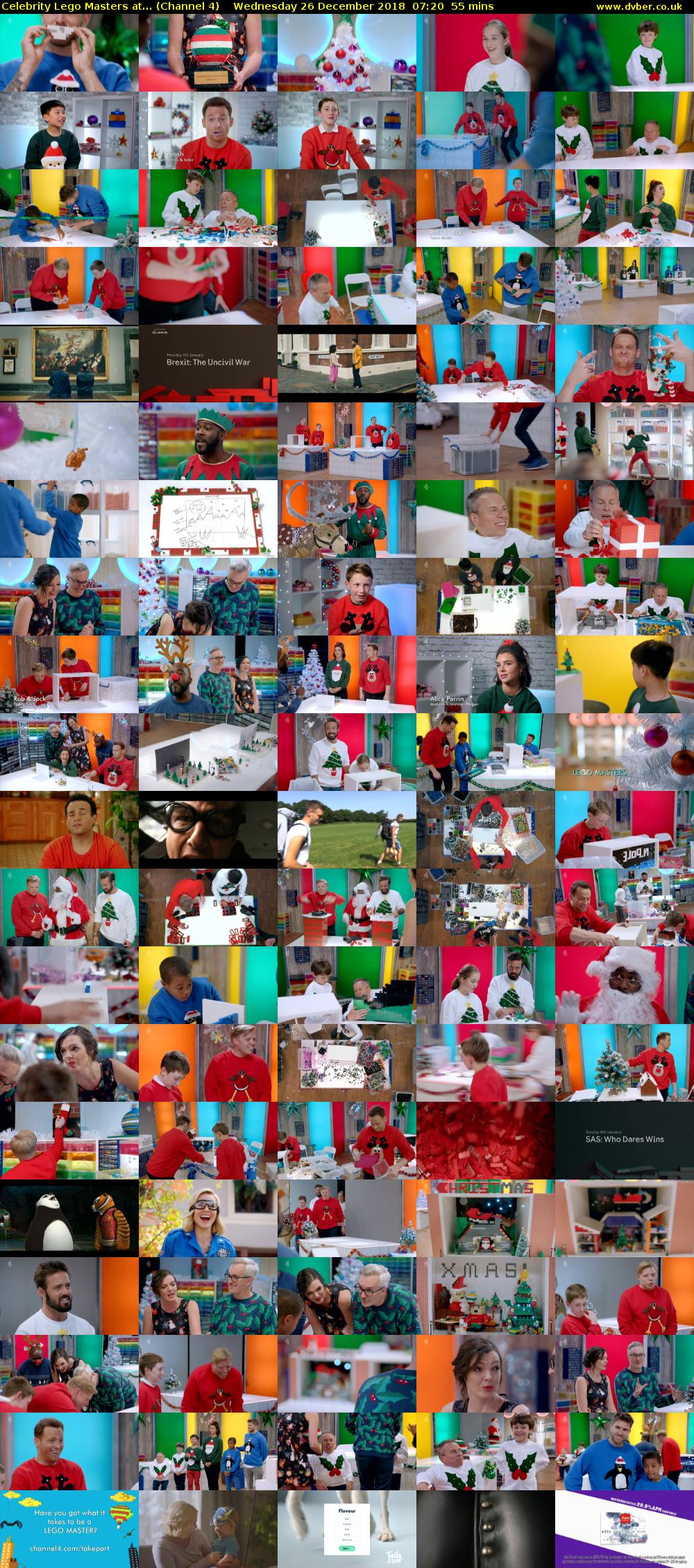 Celebrity Lego Masters at... (Channel 4) Wednesday 26 December 2018 07:20 - 08:15