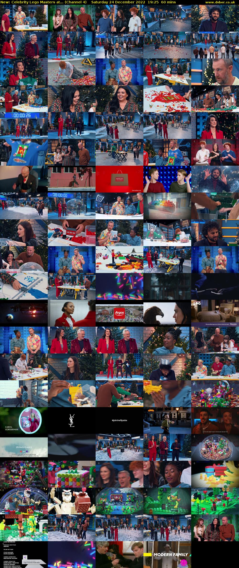 Celebrity Lego Masters at... (Channel 4) Saturday 24 December 2022 19:25 - 20:25