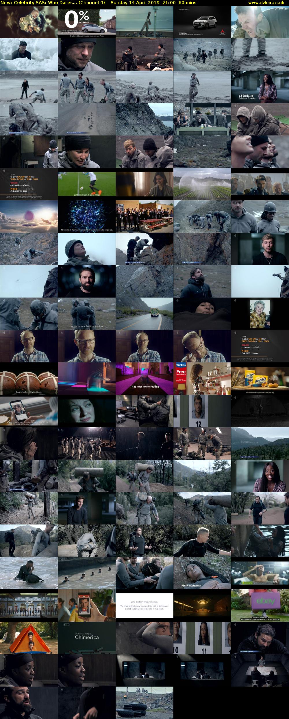Celebrity SAS: Who Dares... (Channel 4) Sunday 14 April 2019 21:00 - 22:00