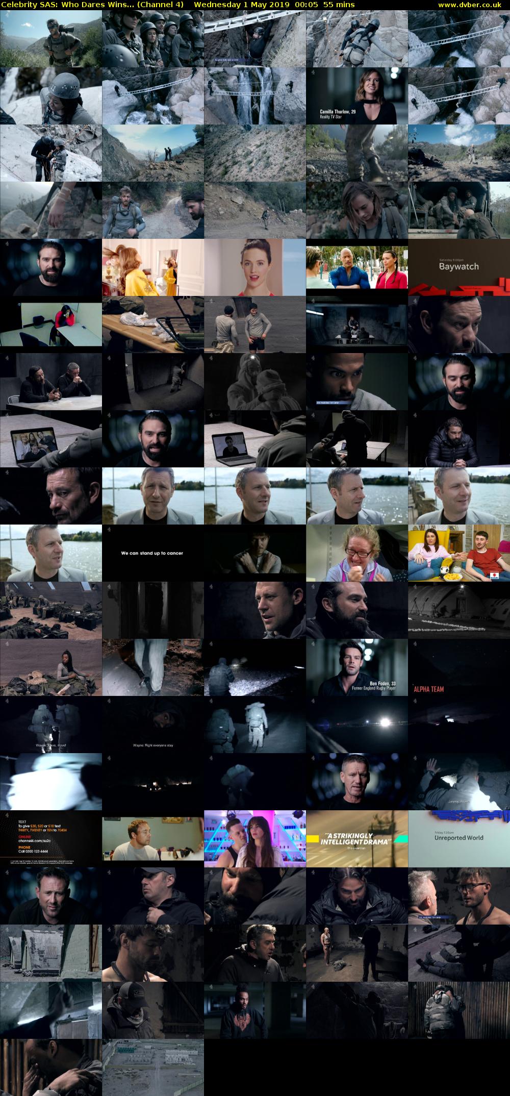 Celebrity SAS: Who Dares Wins... (Channel 4) Wednesday 1 May 2019 00:05 - 01:00