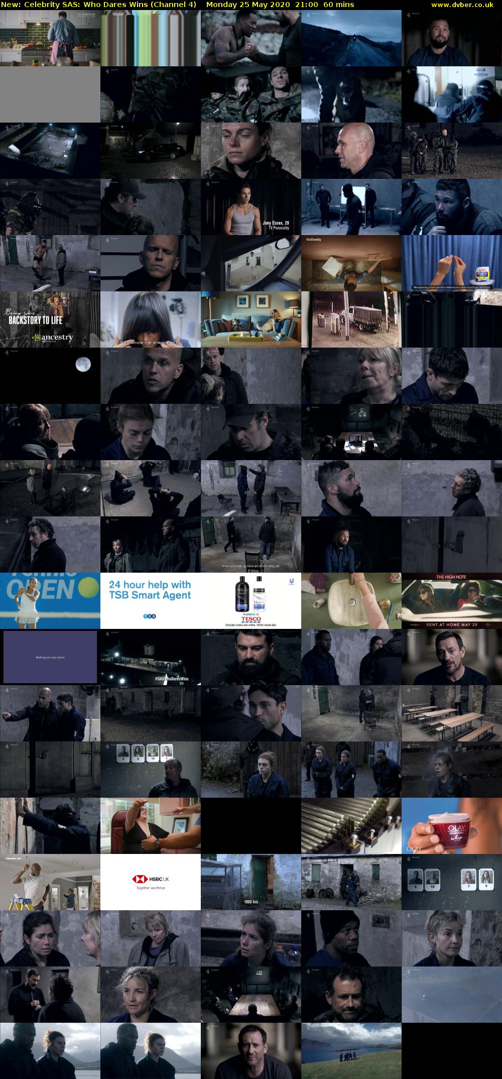 Celebrity SAS: Who Dares Wins (Channel 4) Monday 25 May 2020 21:00 - 22:00