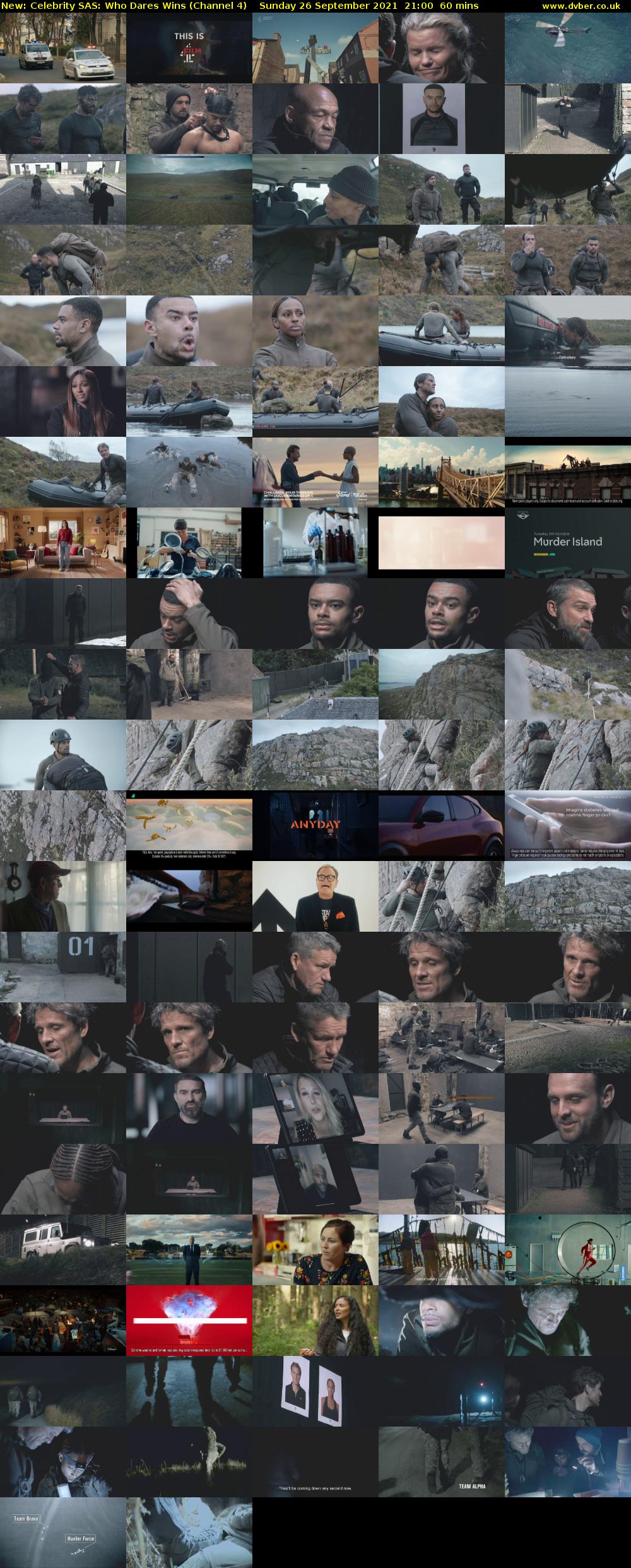 Celebrity SAS: Who Dares Wins (Channel 4) Sunday 26 September 2021 21:00 - 22:00