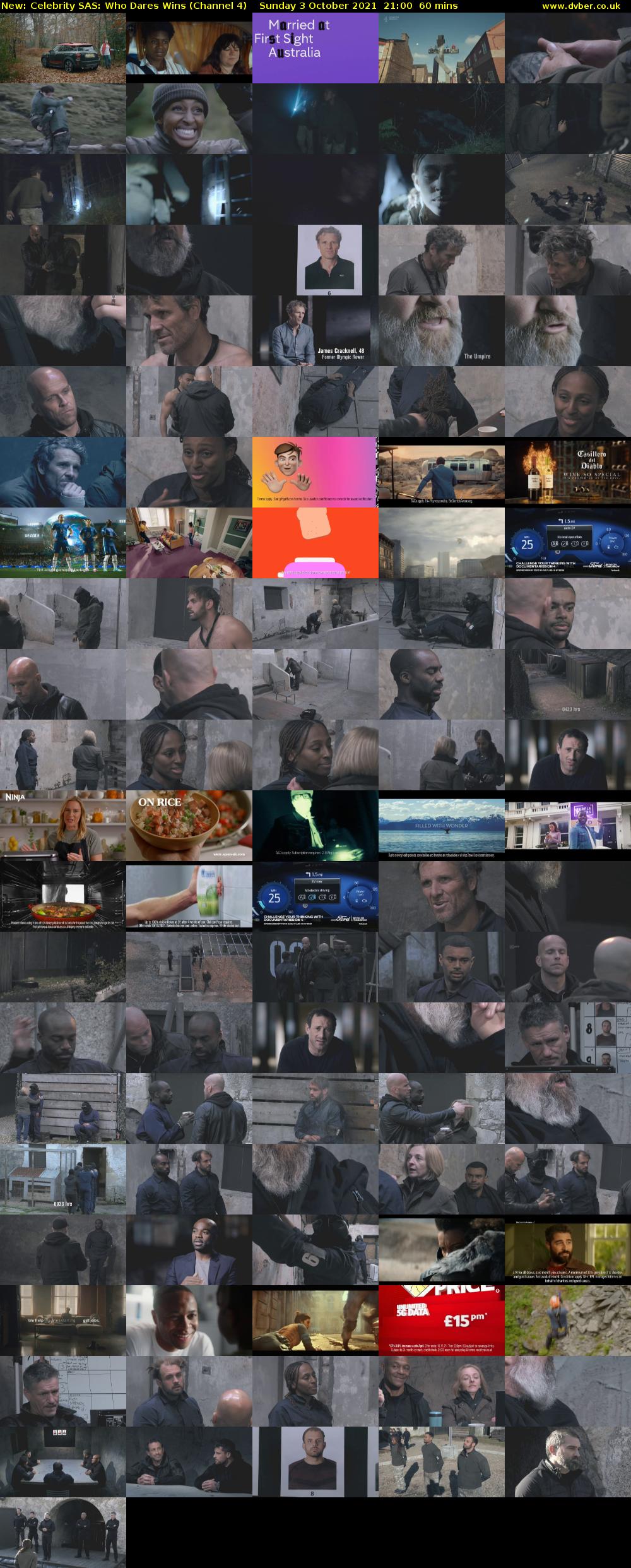Celebrity SAS: Who Dares Wins (Channel 4) Sunday 3 October 2021 21:00 - 22:00