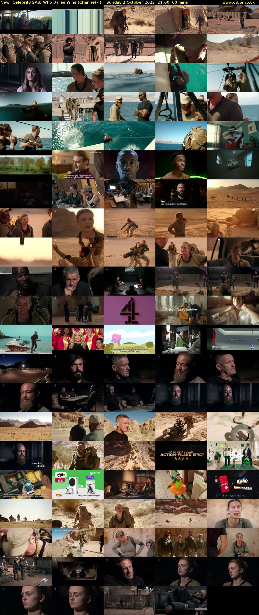 Celebrity SAS: Who Dares Wins (Channel 4) Sunday 2 October 2022 21:00 - 22:00