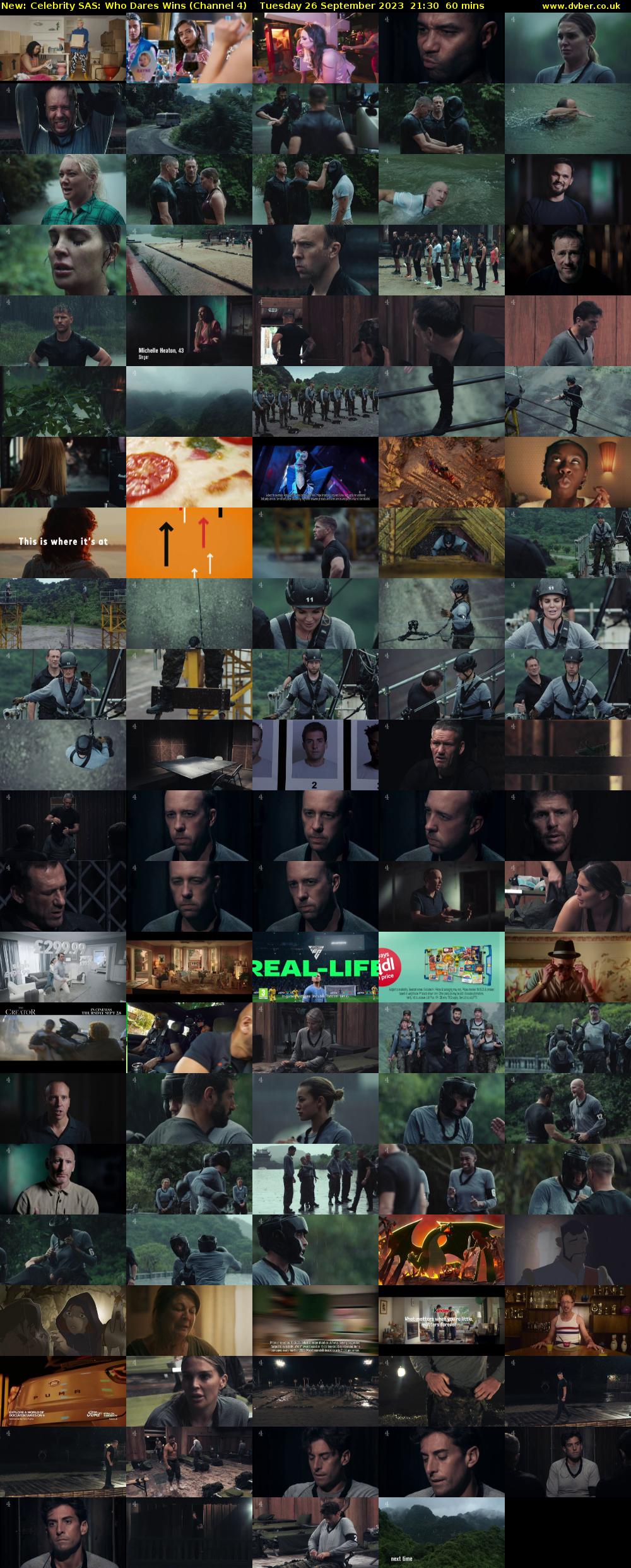 Celebrity SAS: Who Dares Wins (Channel 4) Tuesday 26 September 2023 21:30 - 22:30