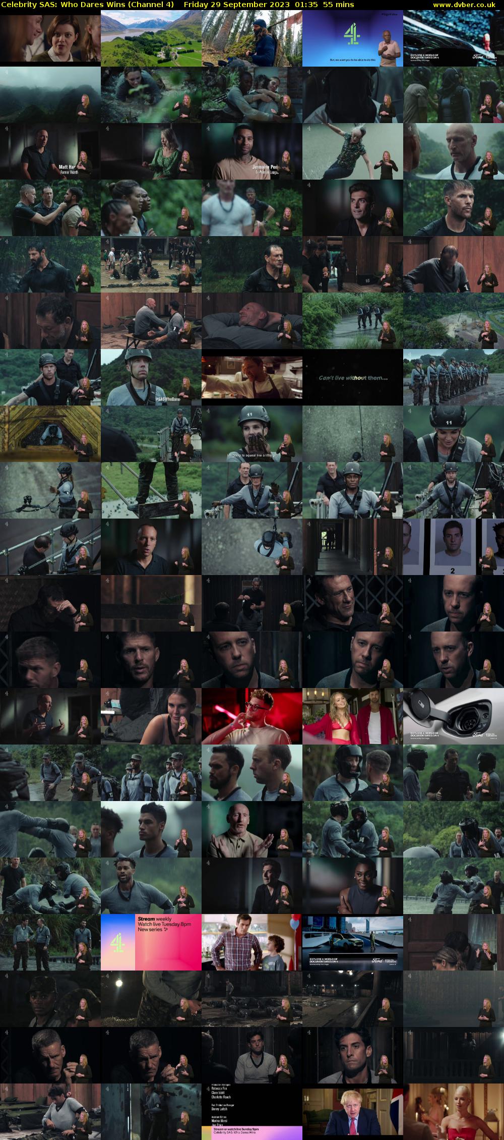 Celebrity SAS: Who Dares Wins (Channel 4) Friday 29 September 2023 01:35 - 02:30