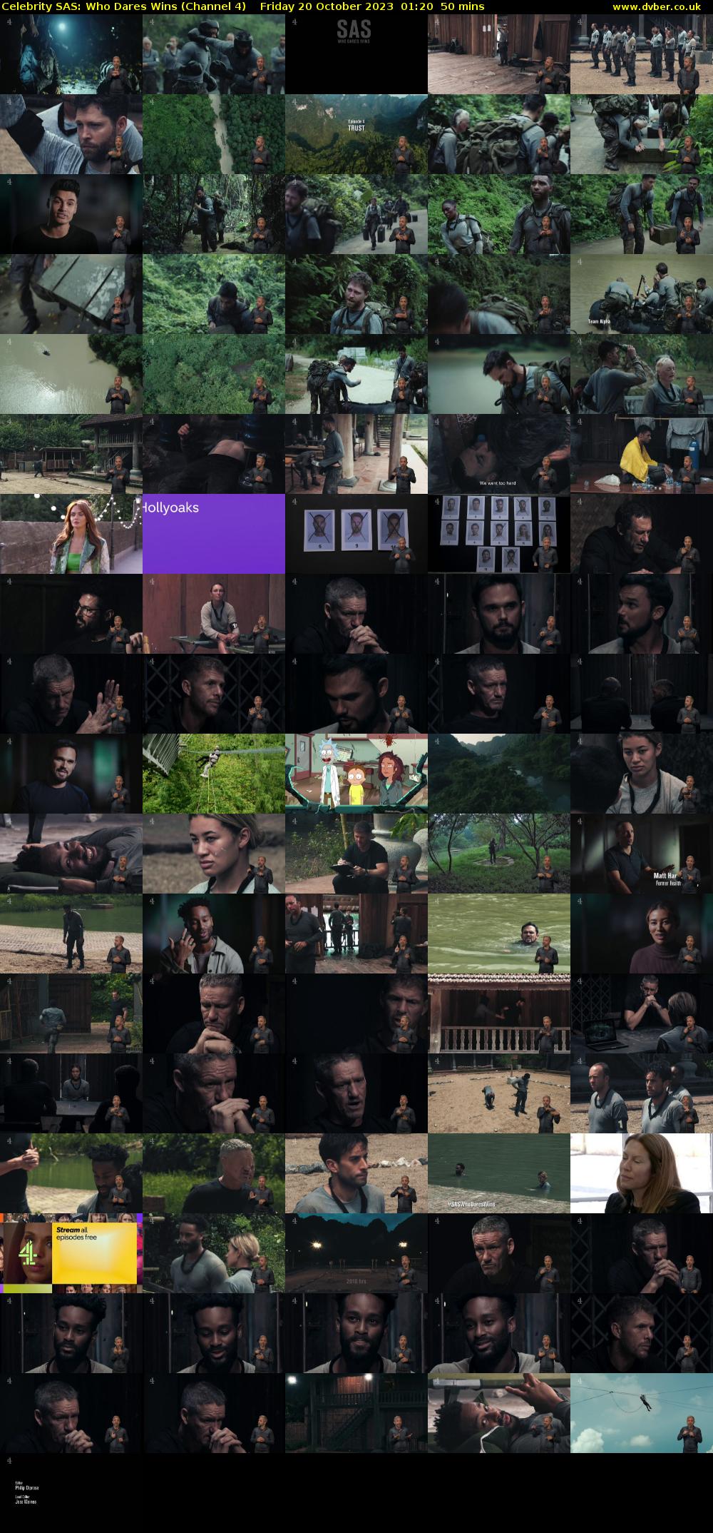 Celebrity SAS: Who Dares Wins (Channel 4) Friday 20 October 2023 01:20 - 02:10