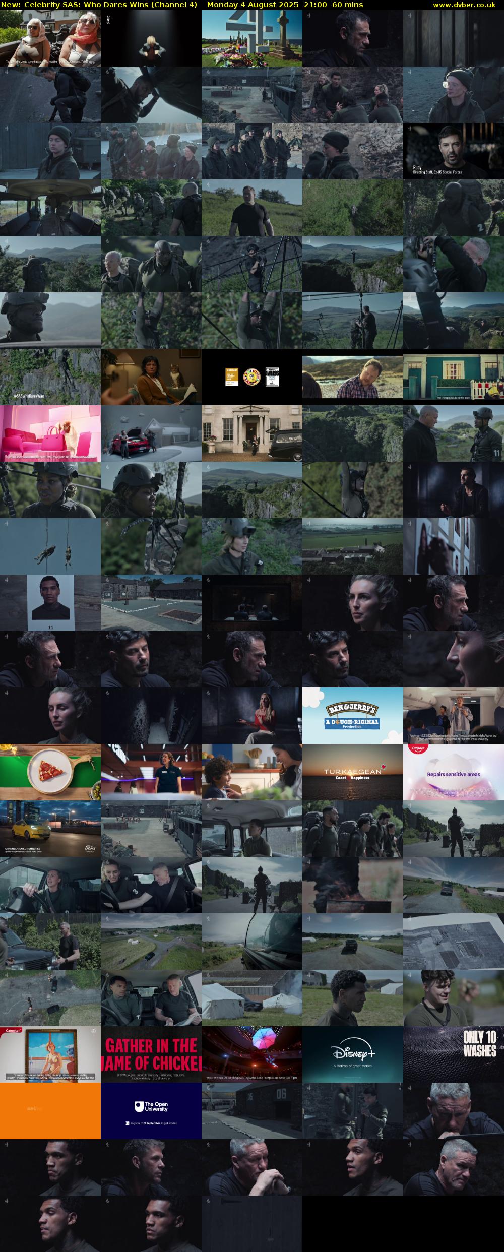 Celebrity SAS: Who Dares Wins (Channel 4) Monday 4 August 2025 21:00 - 22:00