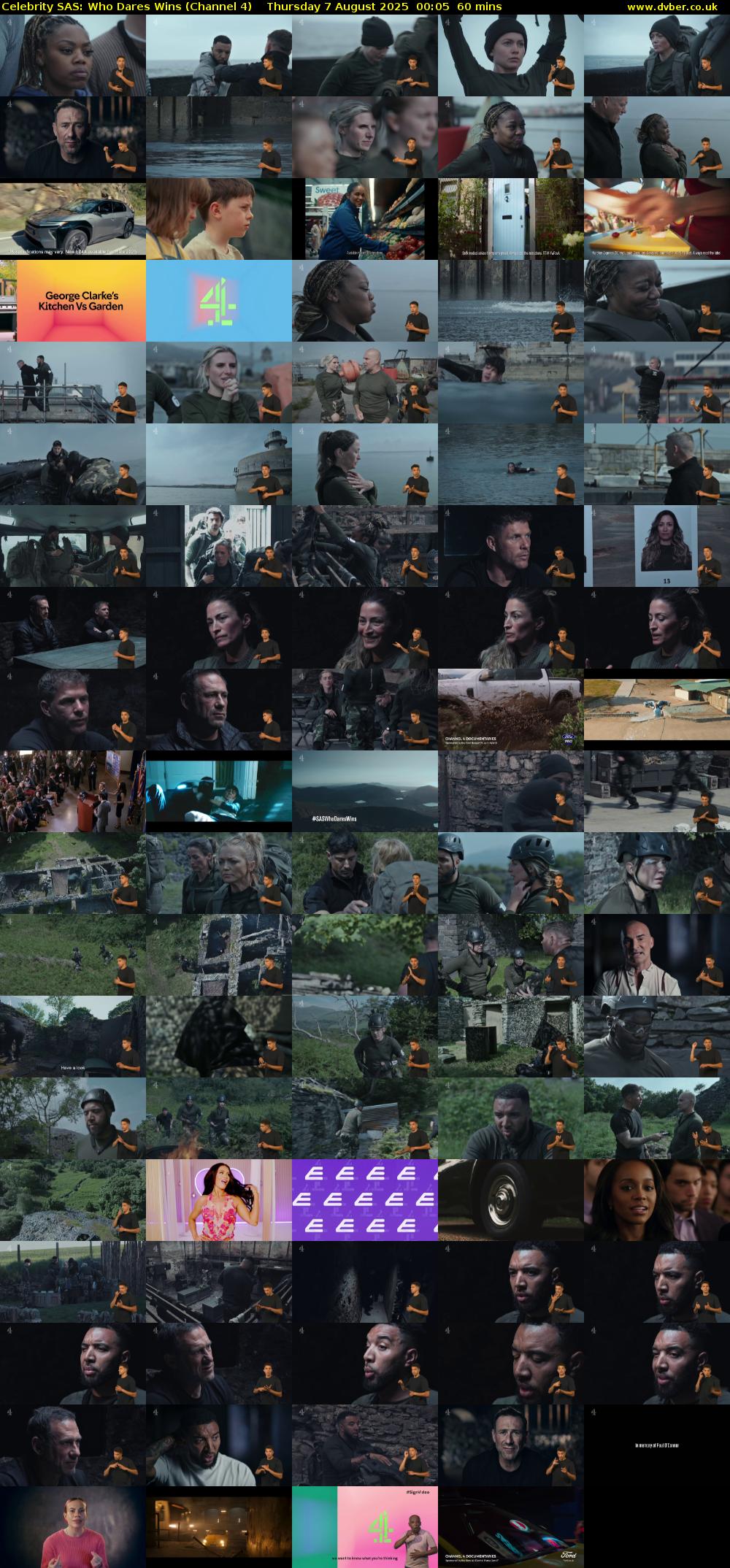 Celebrity SAS: Who Dares Wins (Channel 4) Thursday 7 August 2025 00:05 - 01:05