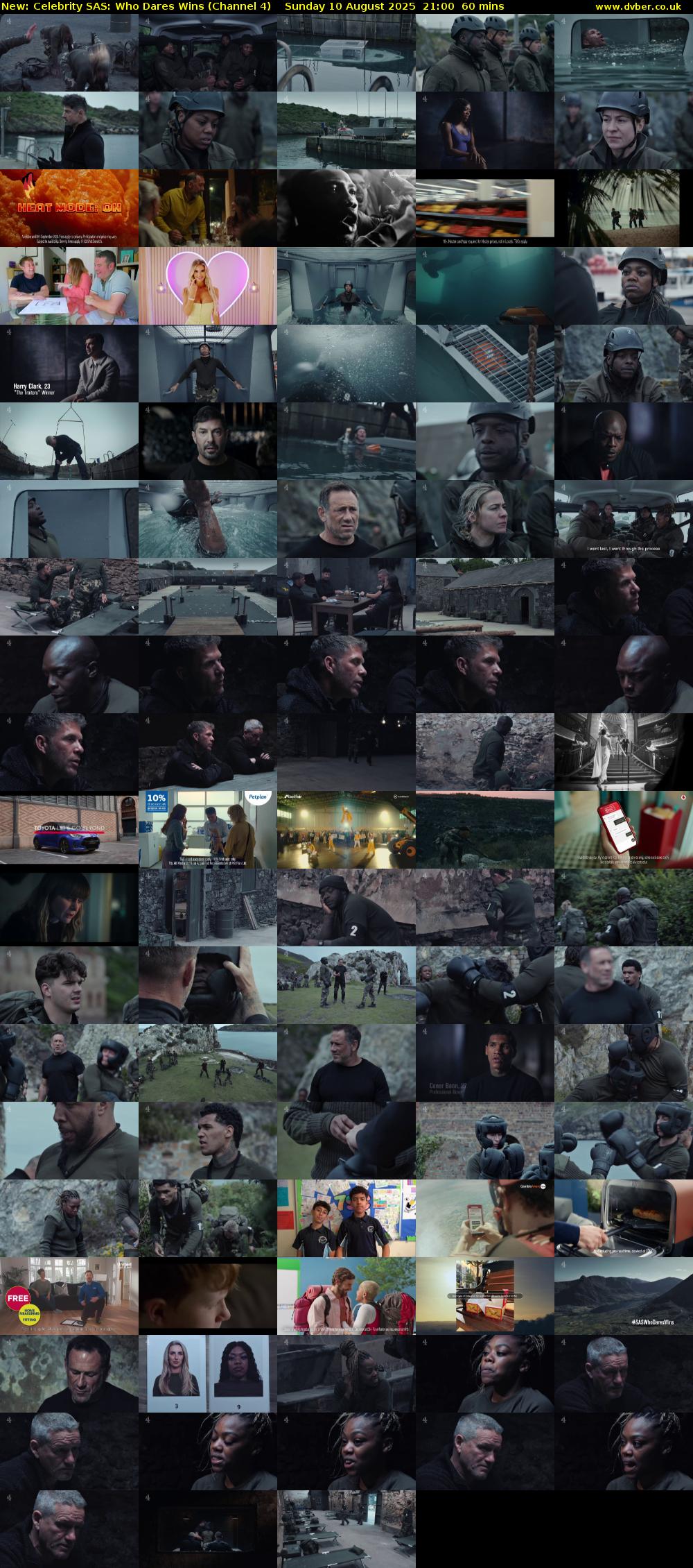Celebrity SAS: Who Dares Wins (Channel 4) Sunday 10 August 2025 21:00 - 22:00