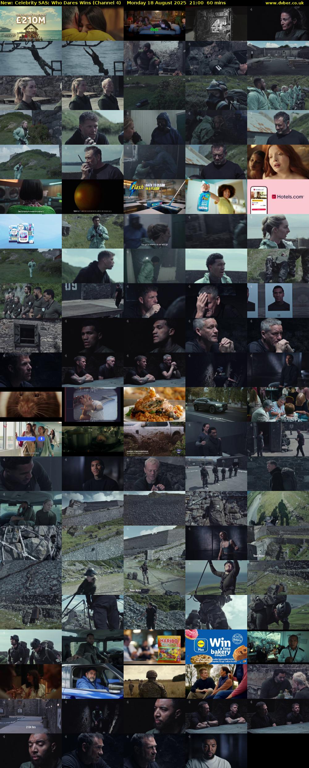Celebrity SAS: Who Dares Wins (Channel 4) Monday 18 August 2025 21:00 - 22:00