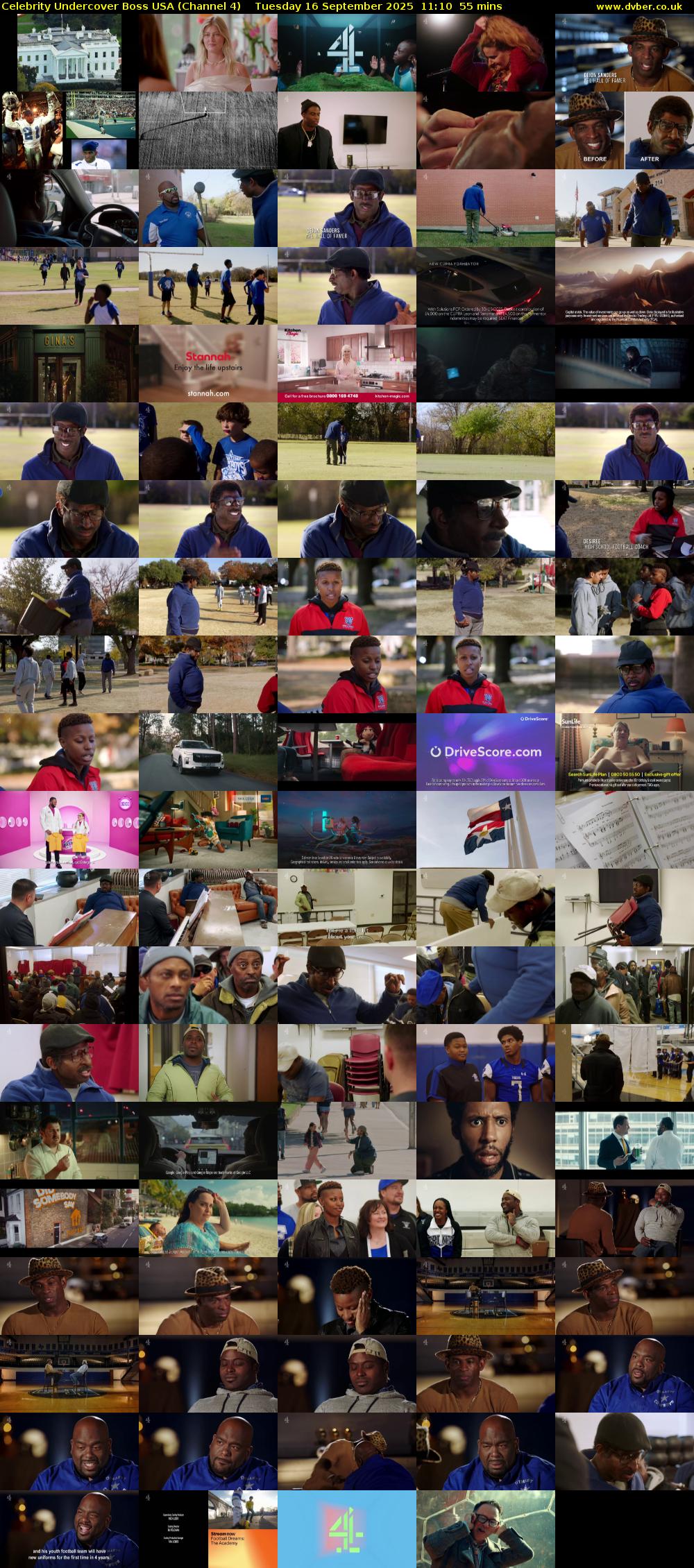 Celebrity Undercover Boss USA (Channel 4) Tuesday 16 September 2025 11:10 - 12:05