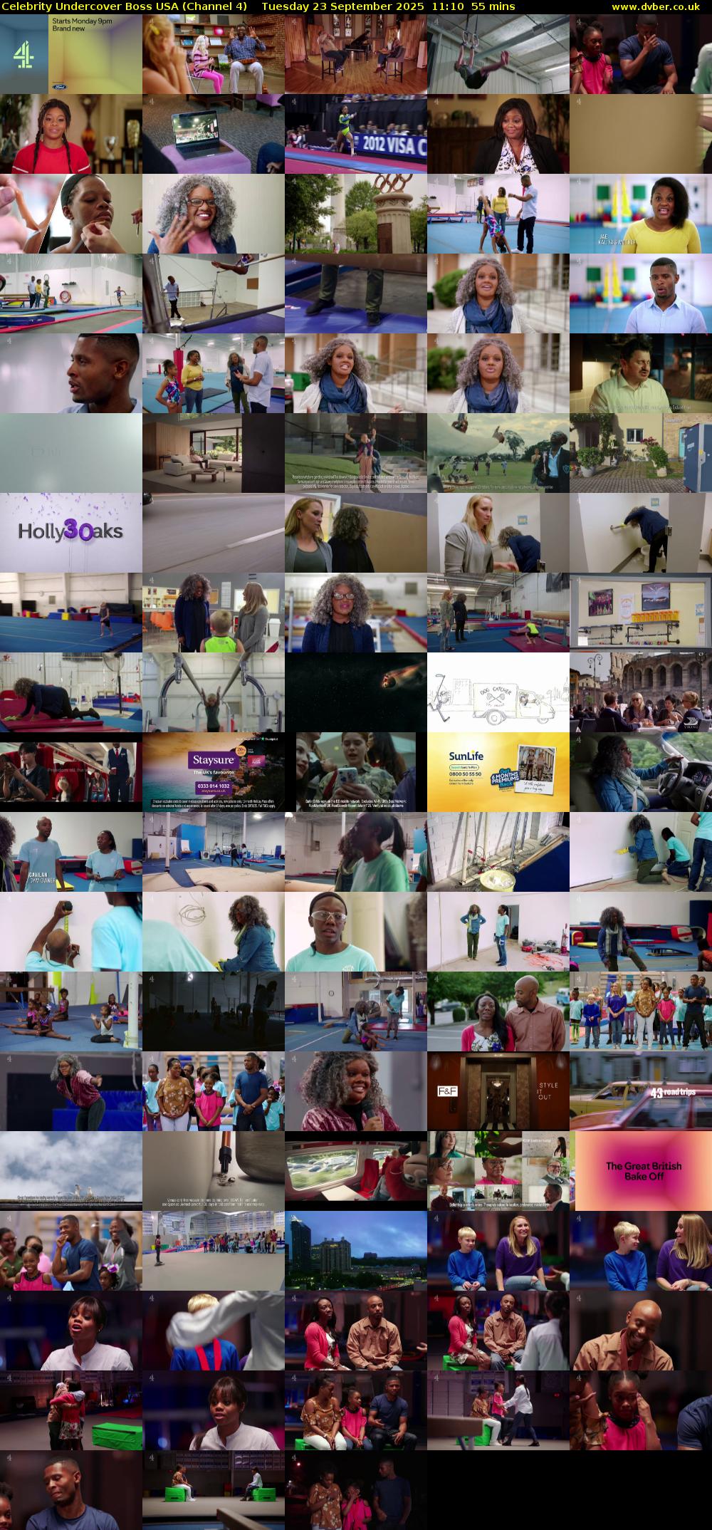Celebrity Undercover Boss USA (Channel 4) Tuesday 23 September 2025 11:10 - 12:05