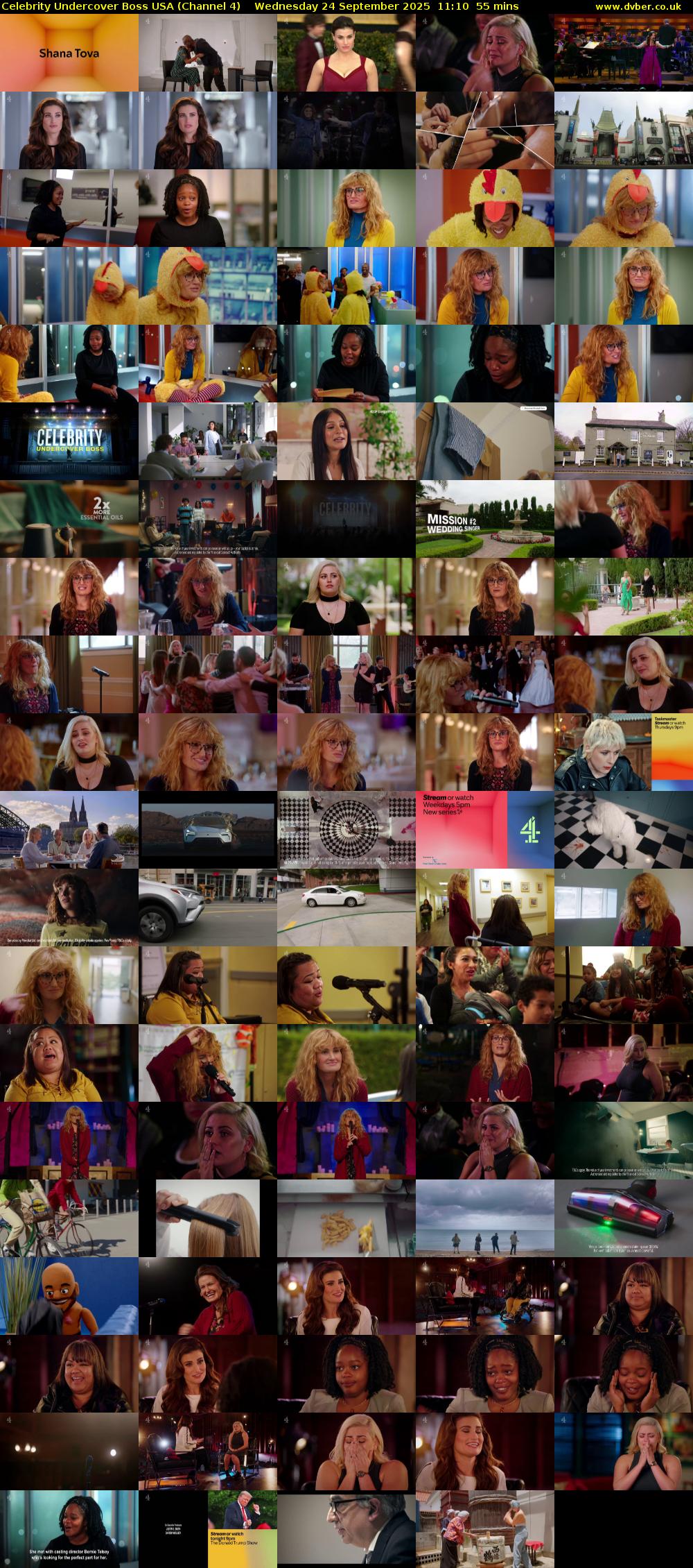 Celebrity Undercover Boss USA (Channel 4) Wednesday 24 September 2025 11:10 - 12:05