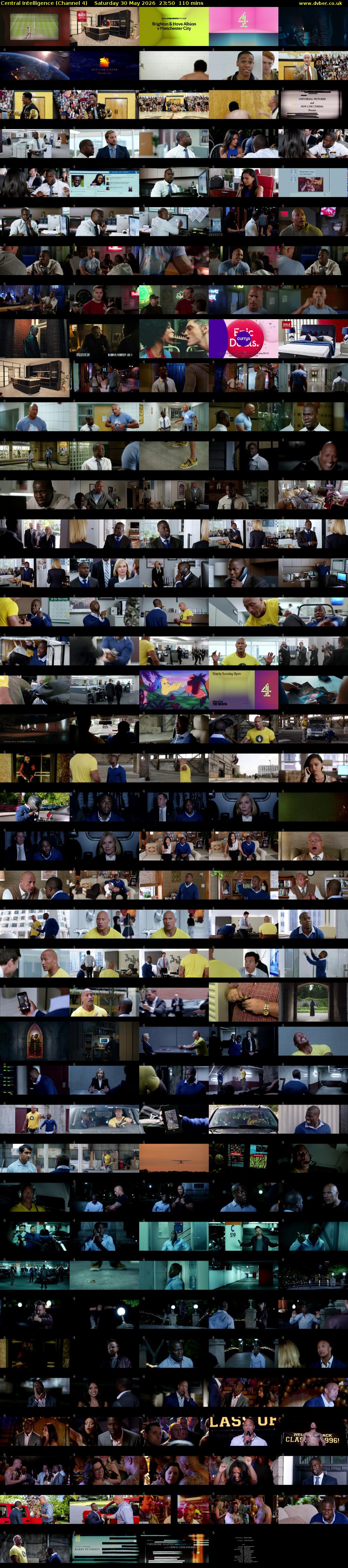 Central Intelligence (Channel 4) Saturday 30 May 2026 23:50 - 01:40