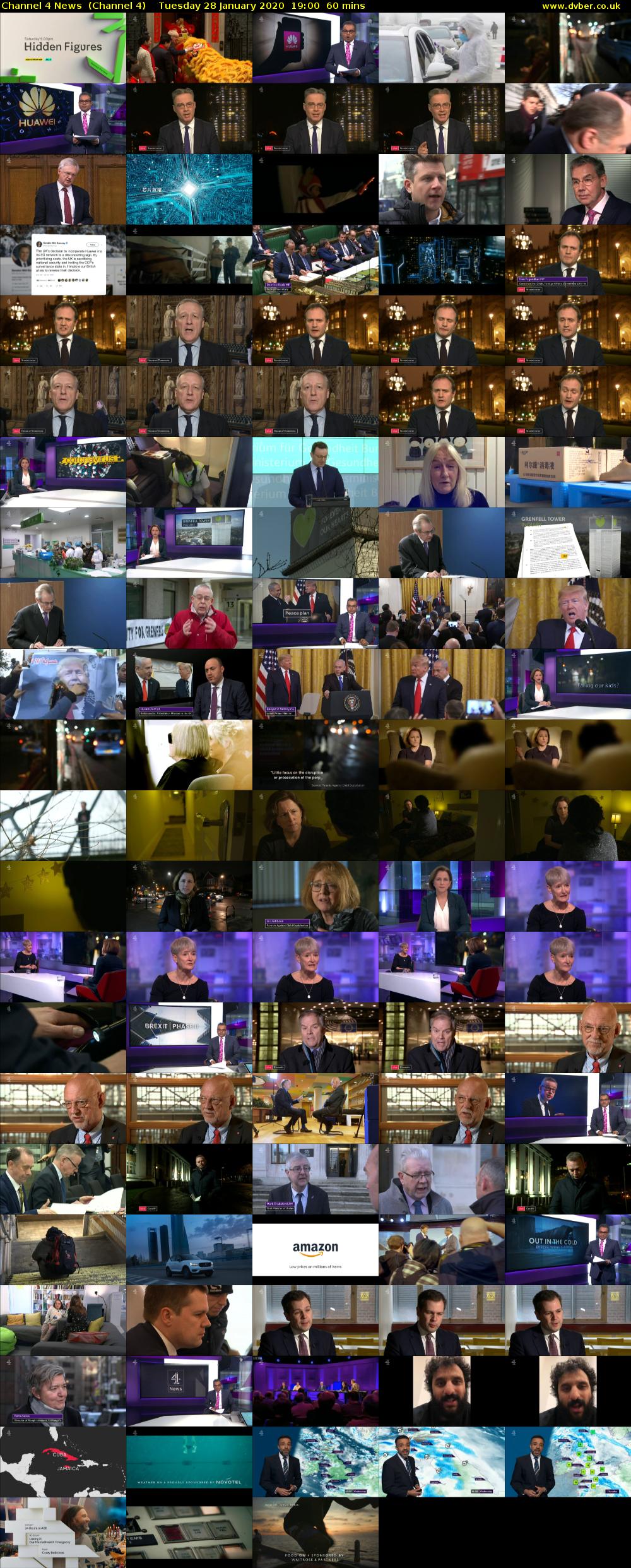 Channel 4 News  (Channel 4) Tuesday 28 January 2020 19:00 - 20:00