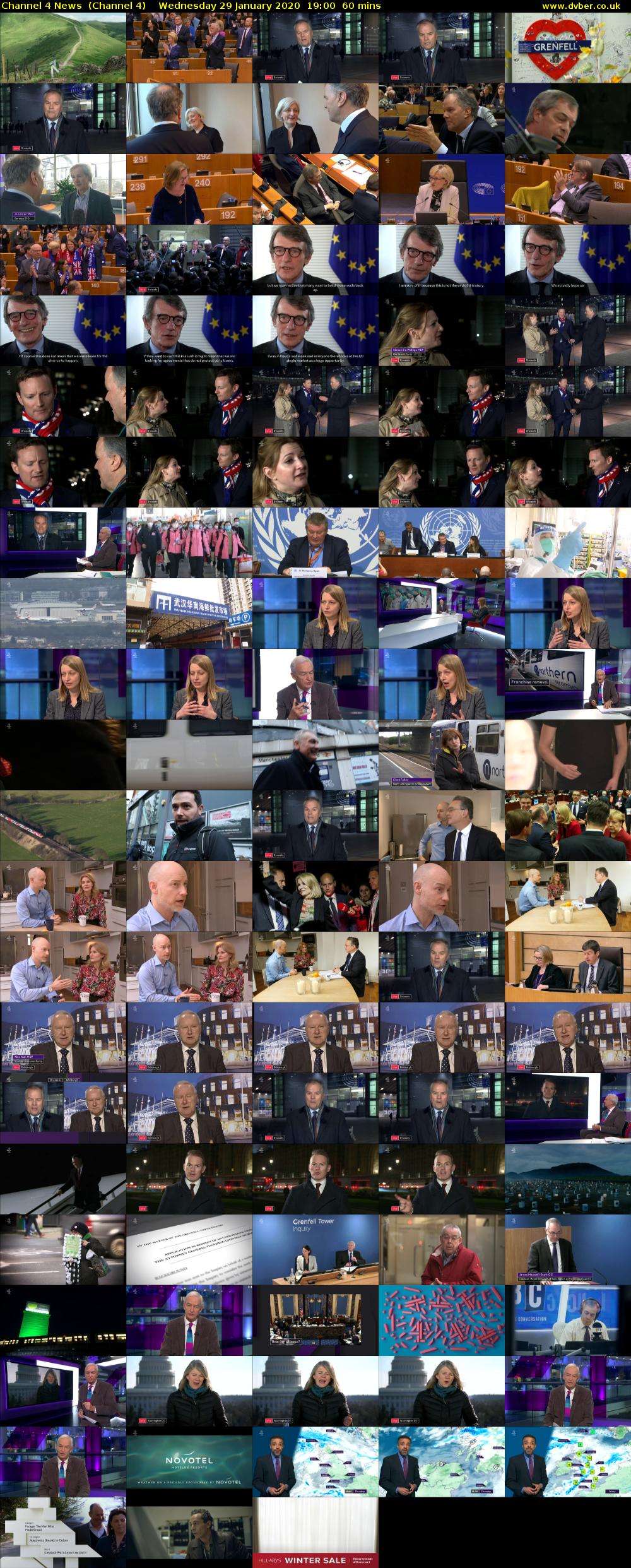 Channel 4 News  (Channel 4) Wednesday 29 January 2020 19:00 - 20:00