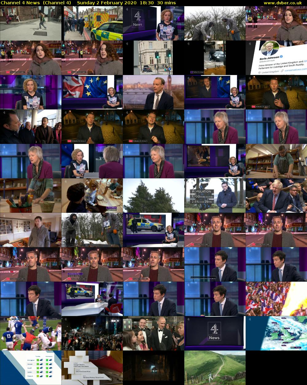 Channel 4 News  (Channel 4) Sunday 2 February 2020 18:30 - 19:00