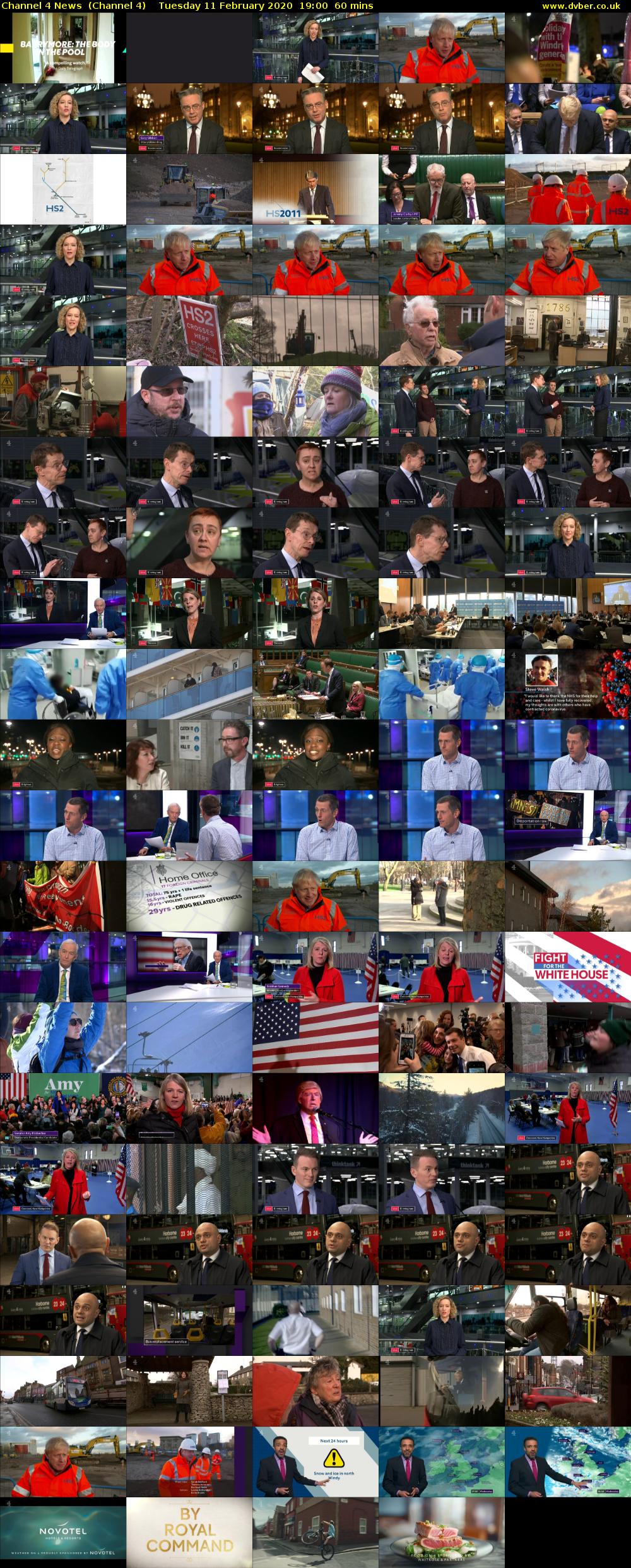 Channel 4 News  (Channel 4) Tuesday 11 February 2020 19:00 - 20:00