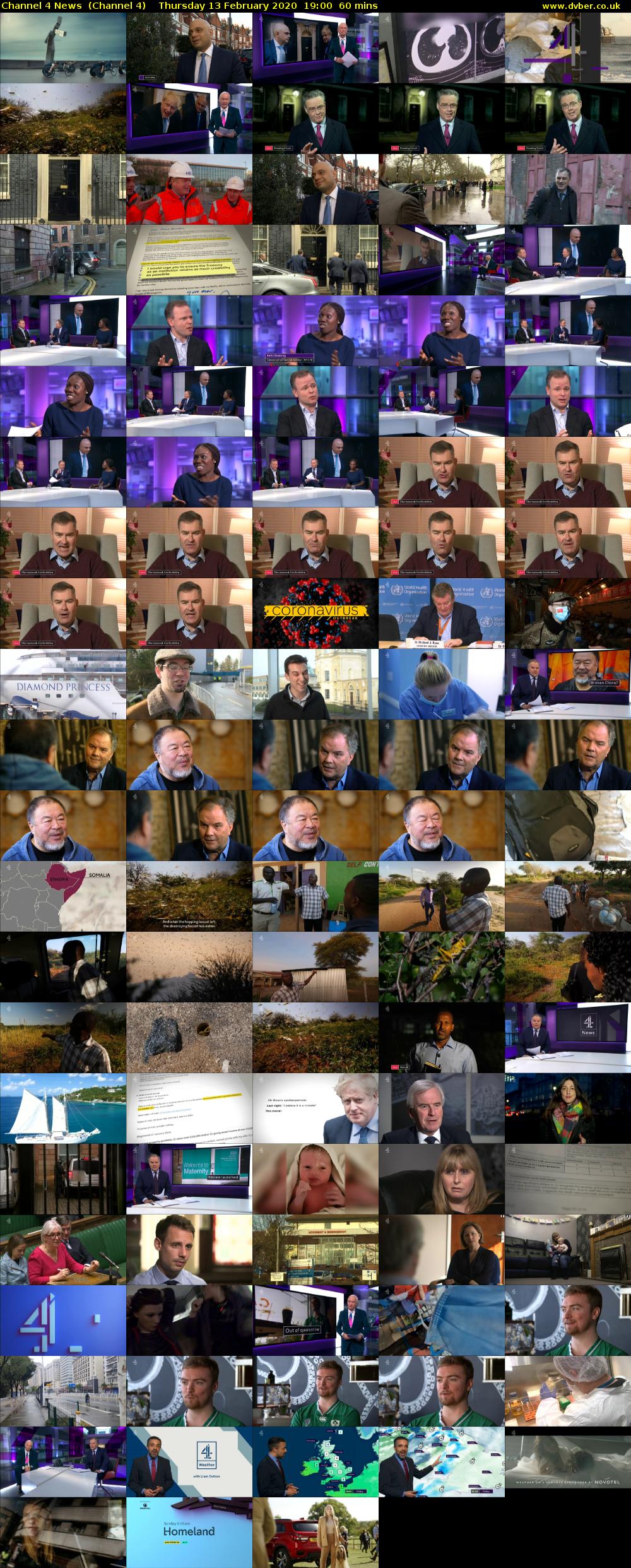 Channel 4 News  (Channel 4) Thursday 13 February 2020 19:00 - 20:00