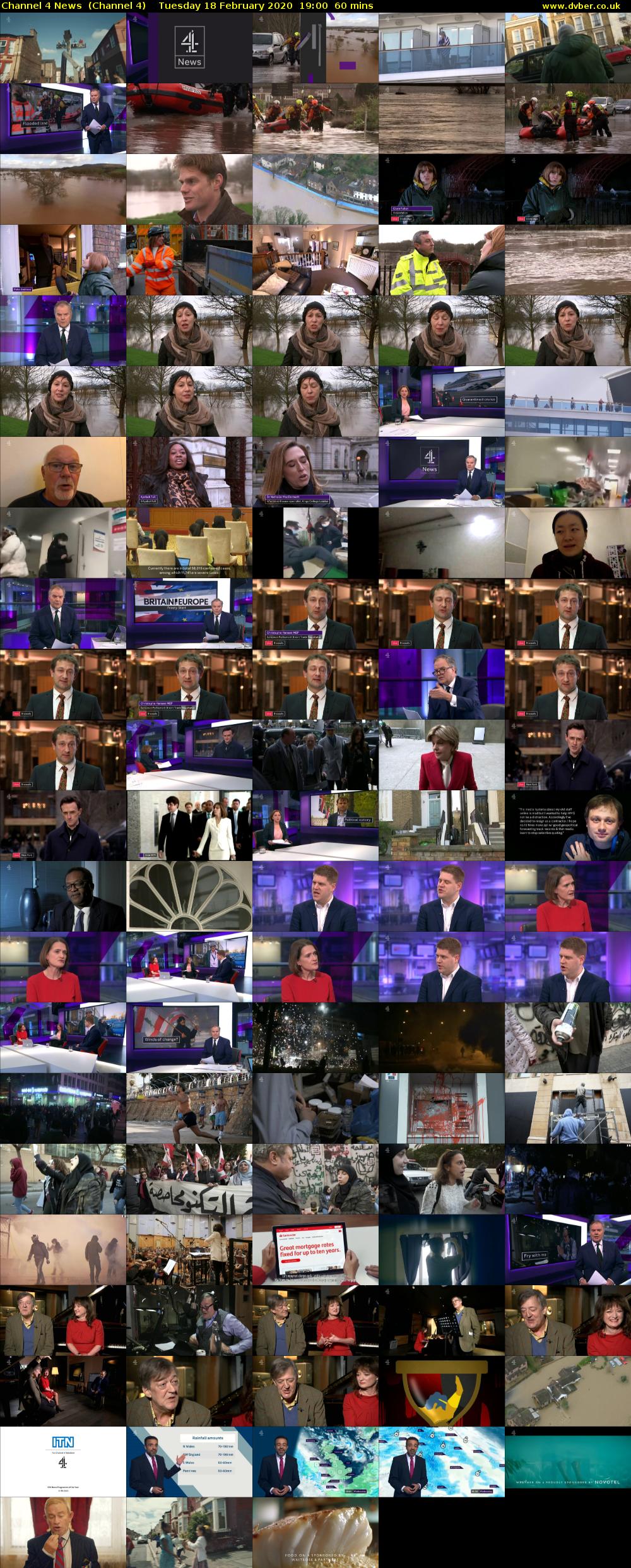 Channel 4 News  (Channel 4) Tuesday 18 February 2020 19:00 - 20:00
