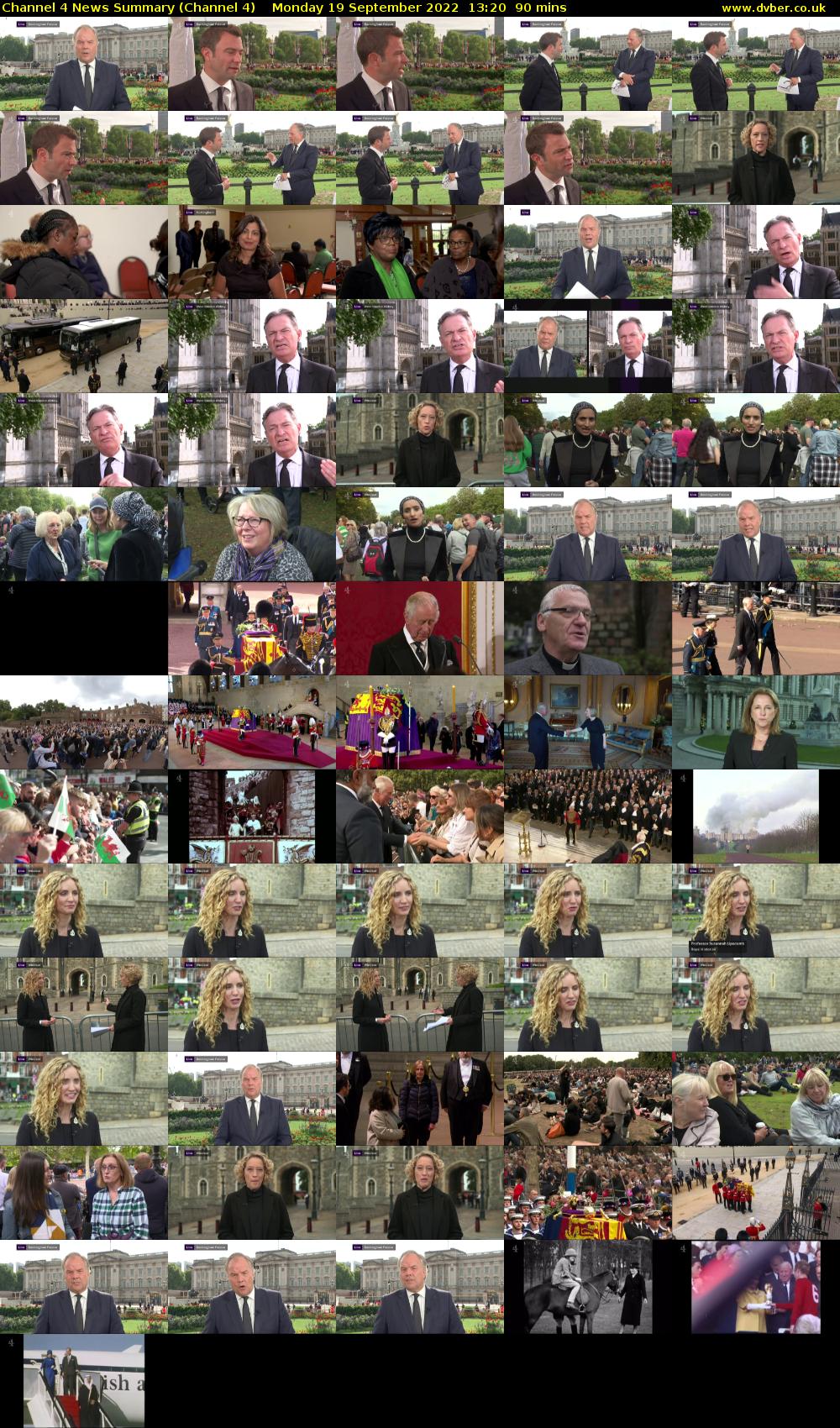 Channel 4 News Summary (Channel 4) Monday 19 September 2022 13:20 - 14:50