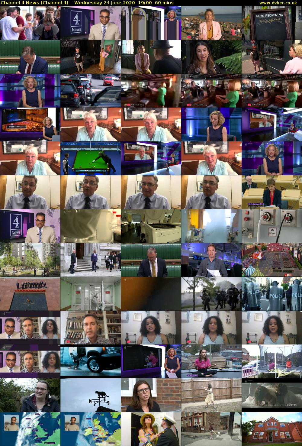 Channel 4 News (Channel 4) Wednesday 24 June 2020 19:00 - 20:00