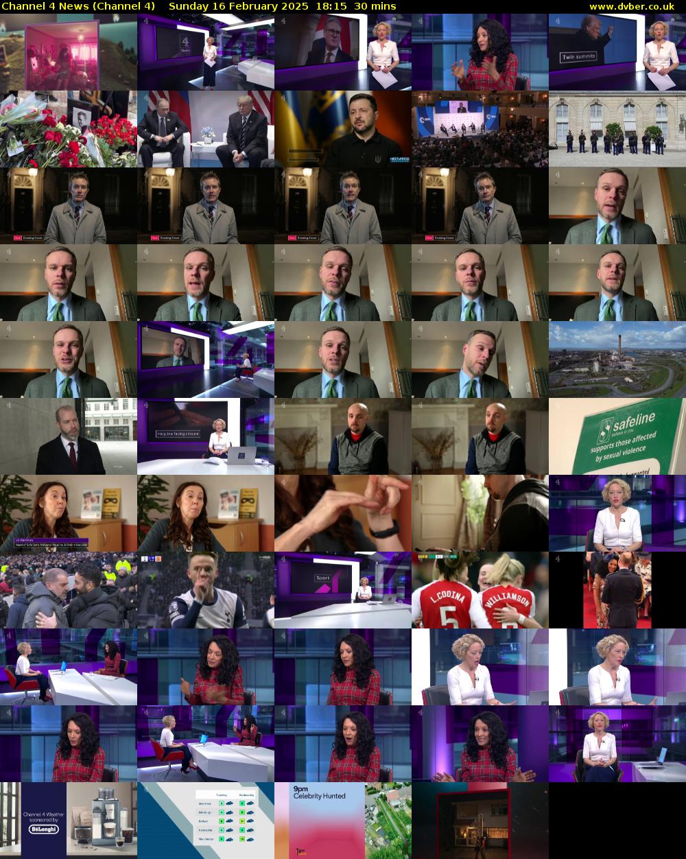 Channel 4 News (Channel 4) Sunday 16 February 2025 18:15 - 18:45