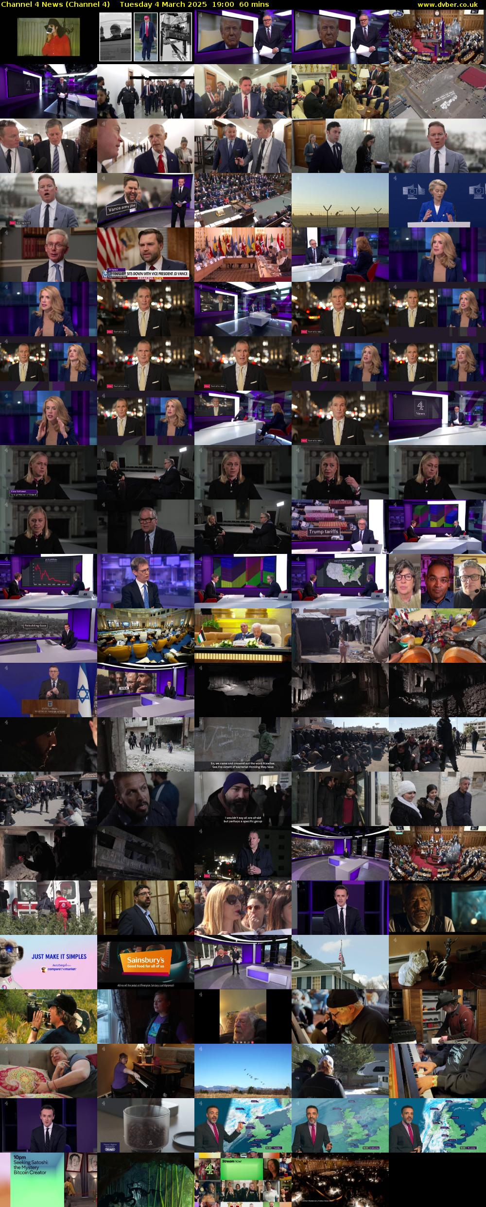 Channel 4 News (Channel 4) Tuesday 4 March 2025 19:00 - 20:00