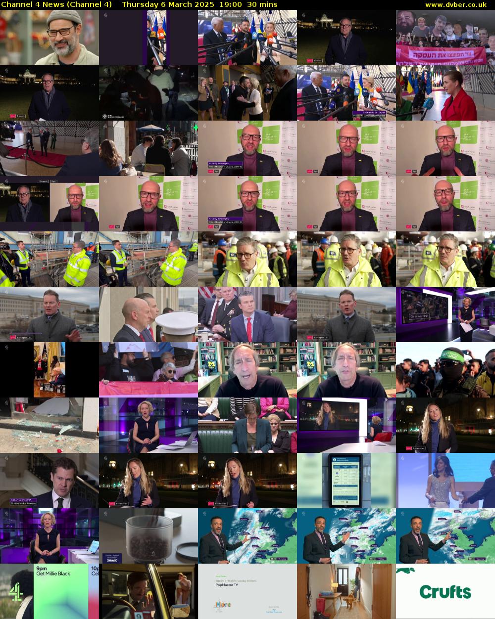 Channel 4 News (Channel 4) Thursday 6 March 2025 19:00 - 19:30