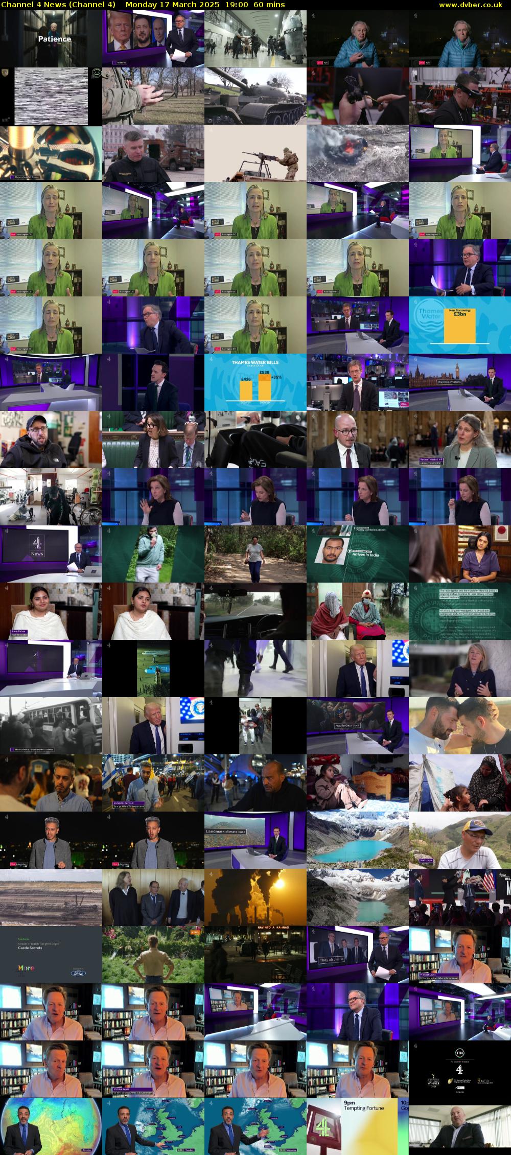 Channel 4 News (Channel 4) Monday 17 March 2025 19:00 - 20:00