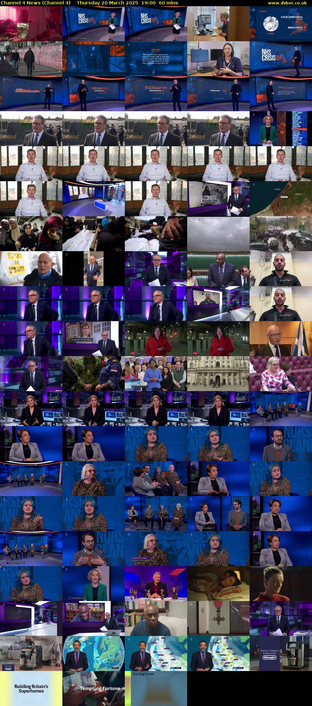 Channel 4 News (Channel 4) Thursday 20 March 2025 19:00 - 20:00