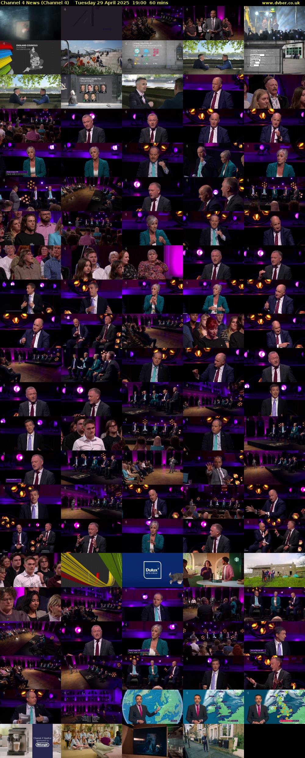 Channel 4 News (Channel 4) Tuesday 29 April 2025 19:00 - 20:00