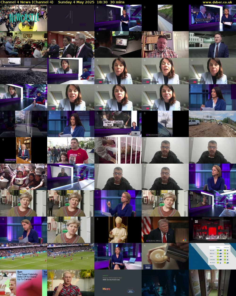 Channel 4 News (Channel 4) Sunday 4 May 2025 18:30 - 19:00