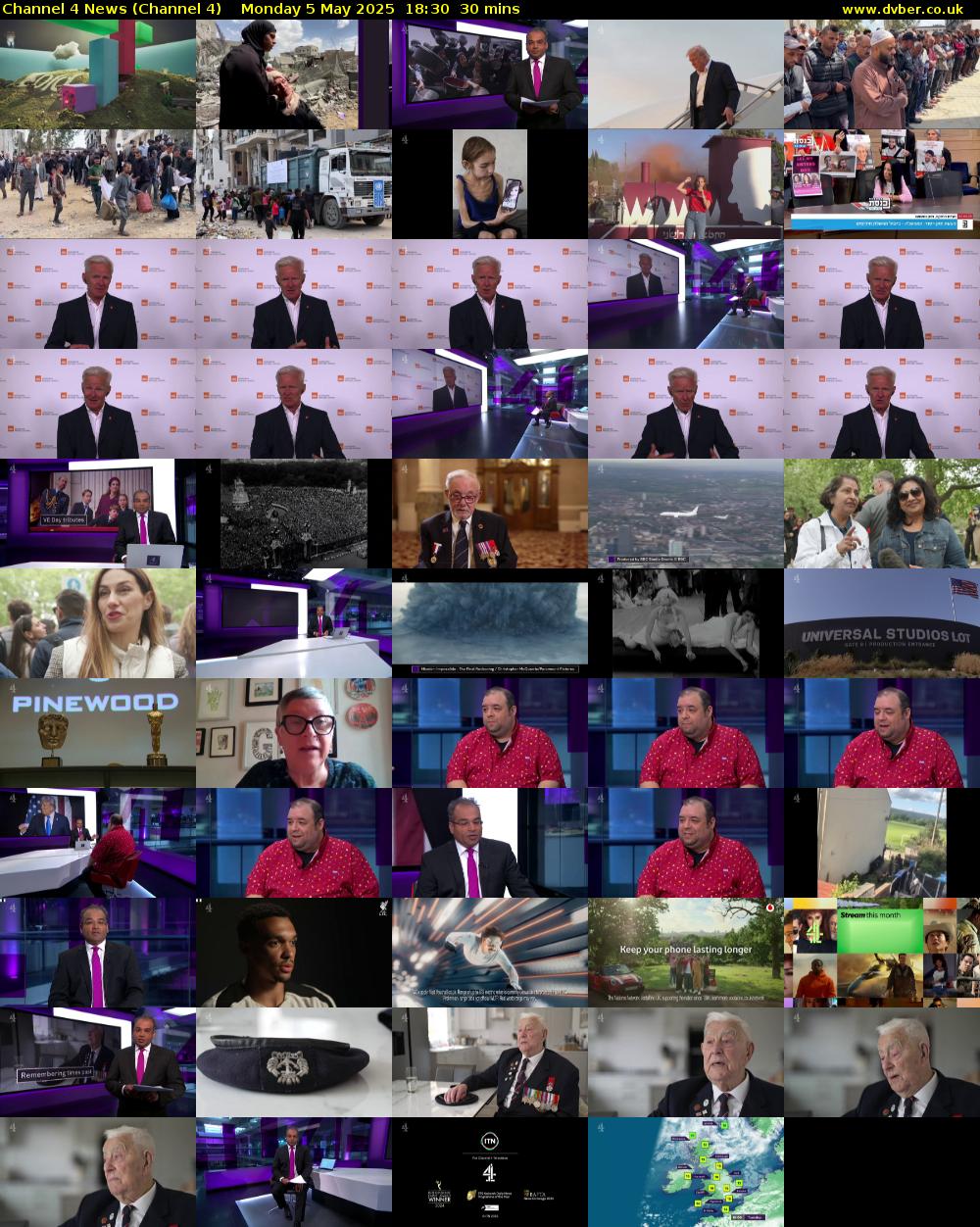 Channel 4 News (Channel 4) Monday 5 May 2025 18:30 - 19:00