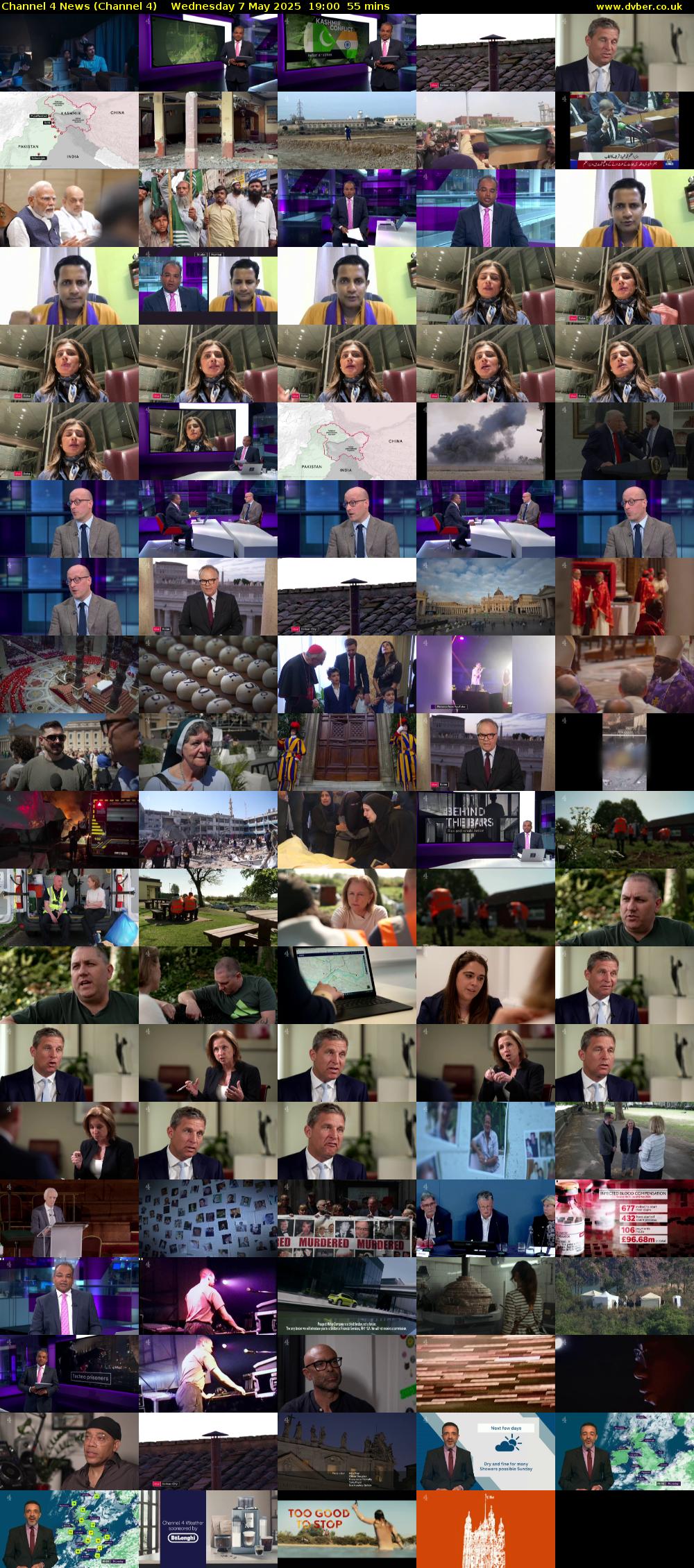 Channel 4 News (Channel 4) Wednesday 7 May 2025 19:00 - 19:55