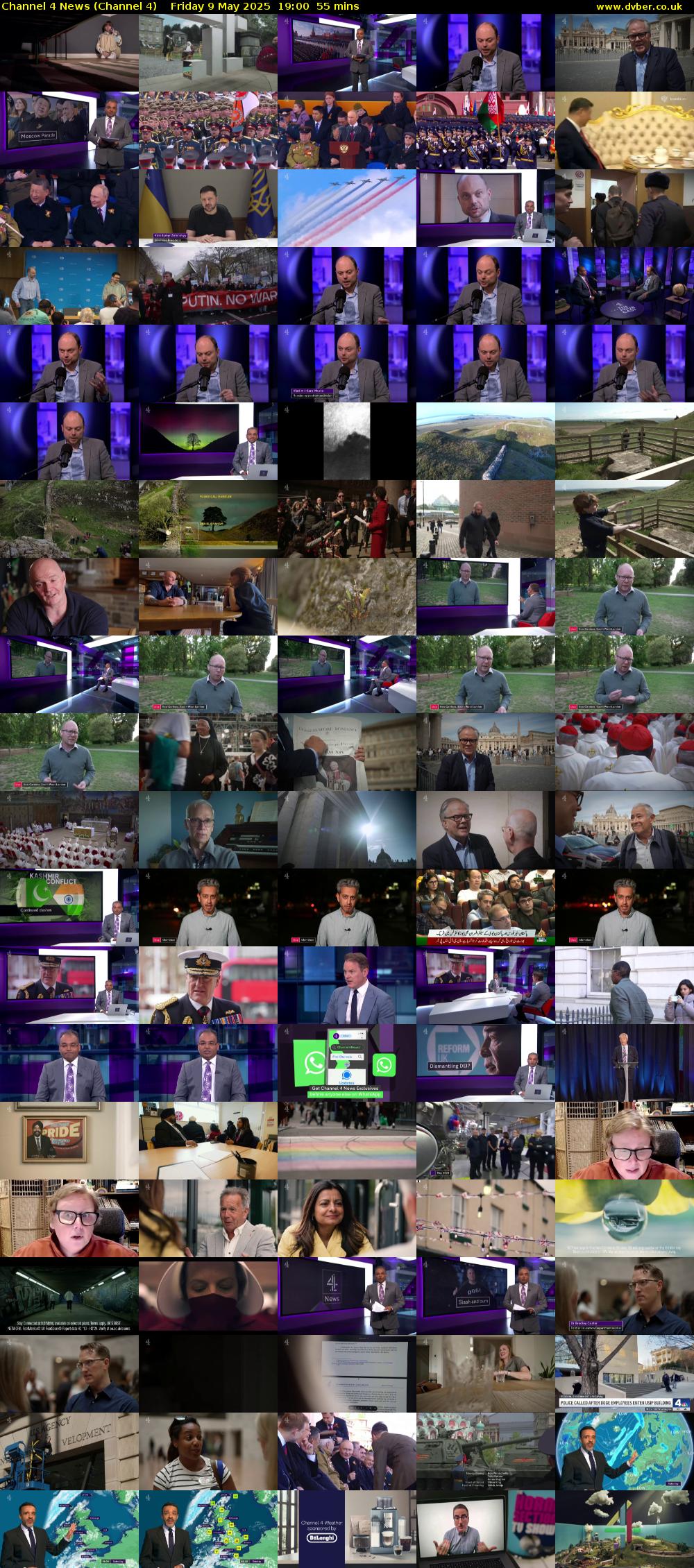 Channel 4 News (Channel 4) Friday 9 May 2025 19:00 - 19:55