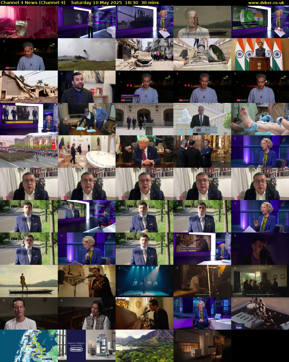 Channel 4 News (Channel 4) Saturday 10 May 2025 18:30 - 19:00
