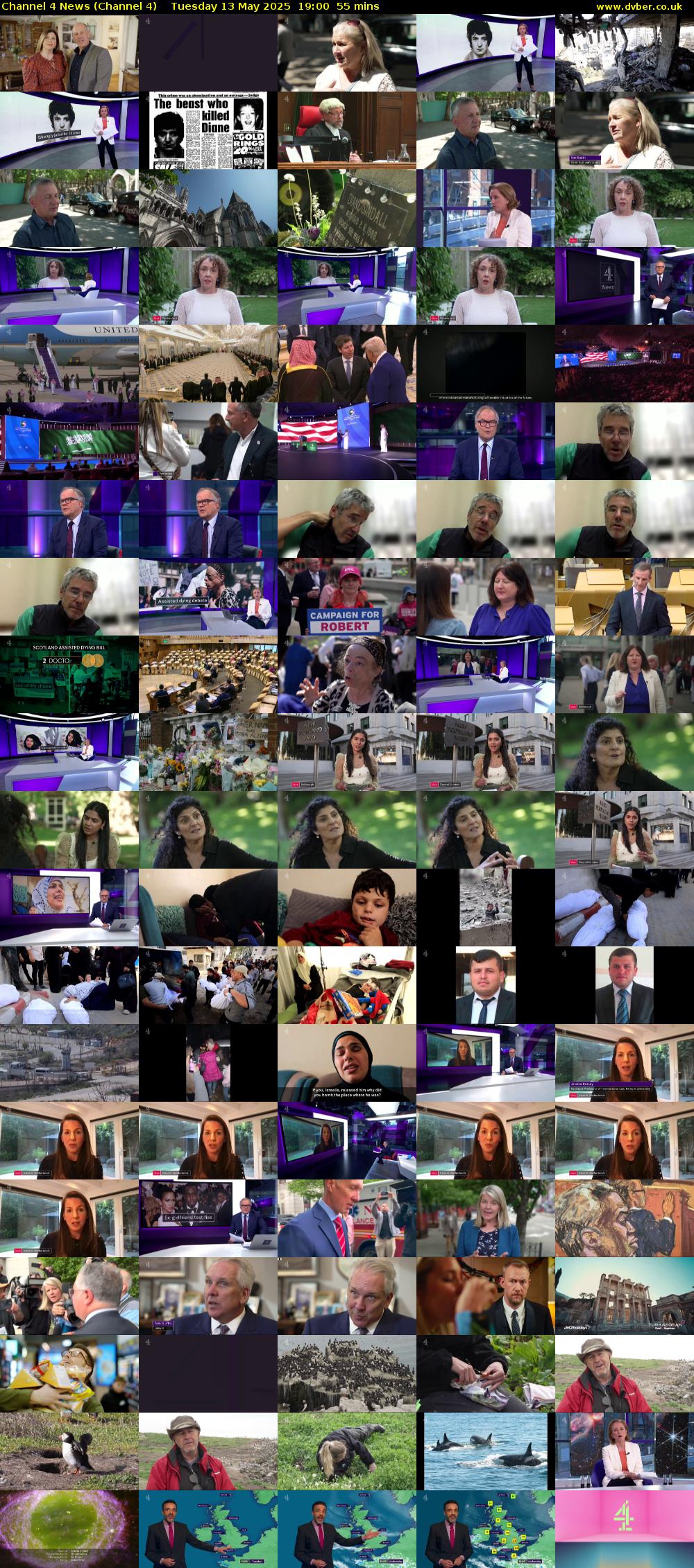Channel 4 News (Channel 4) Tuesday 13 May 2025 19:00 - 19:55