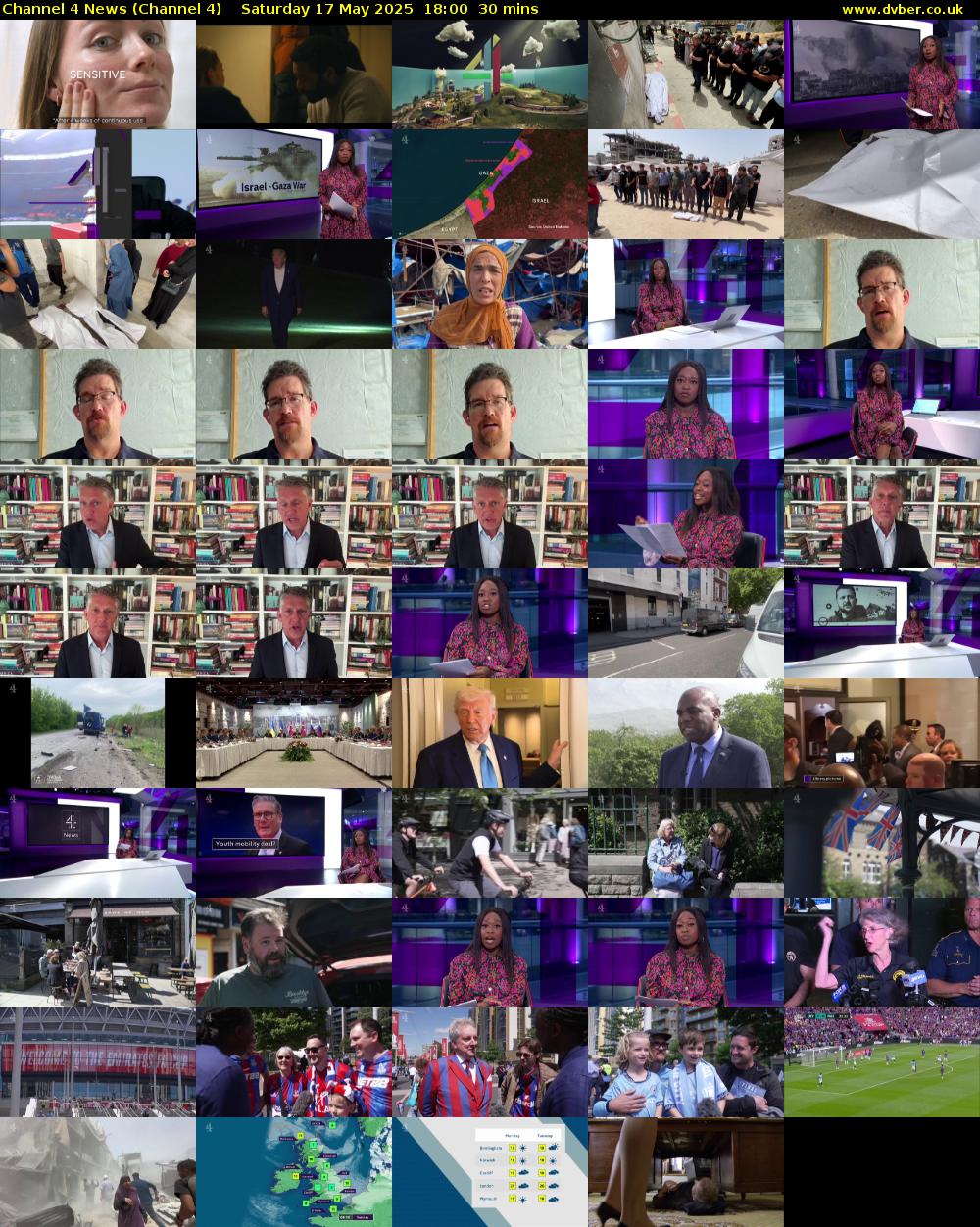 Channel 4 News (Channel 4) Saturday 17 May 2025 18:00 - 18:30