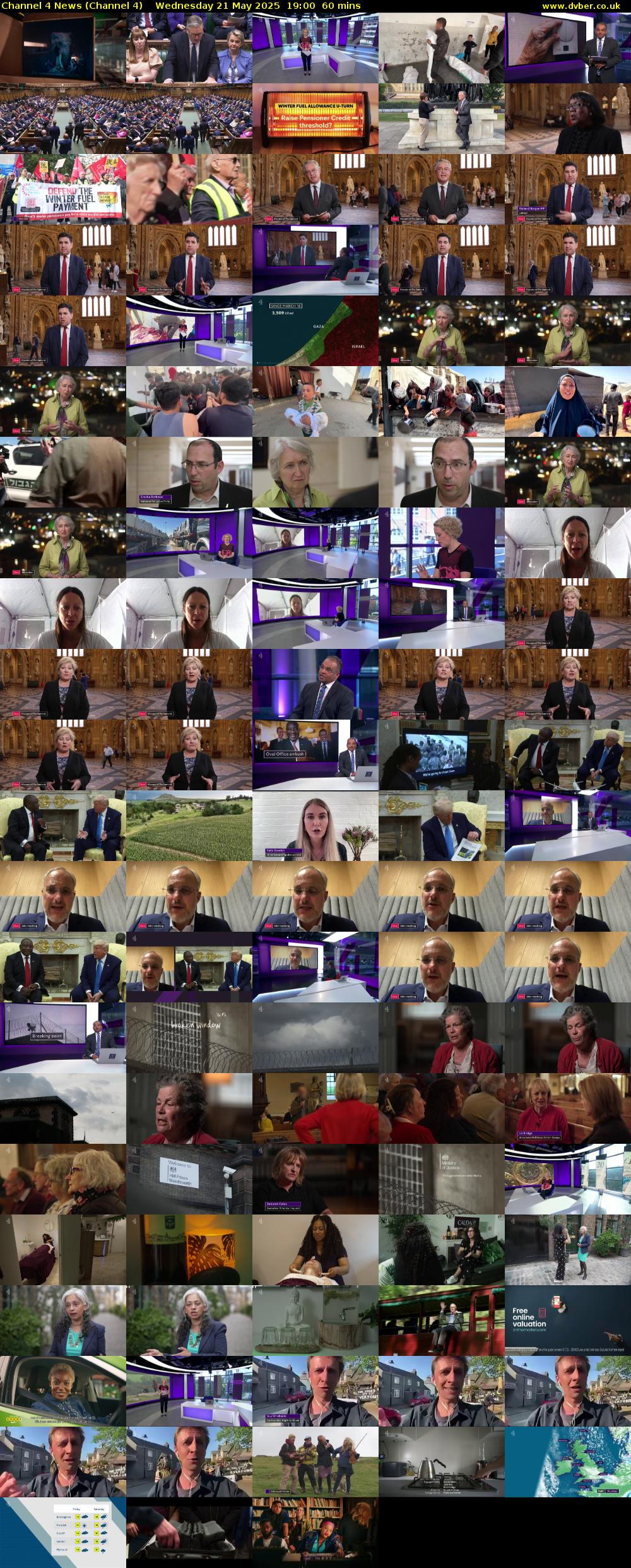 Channel 4 News (Channel 4) Wednesday 21 May 2025 19:00 - 20:00