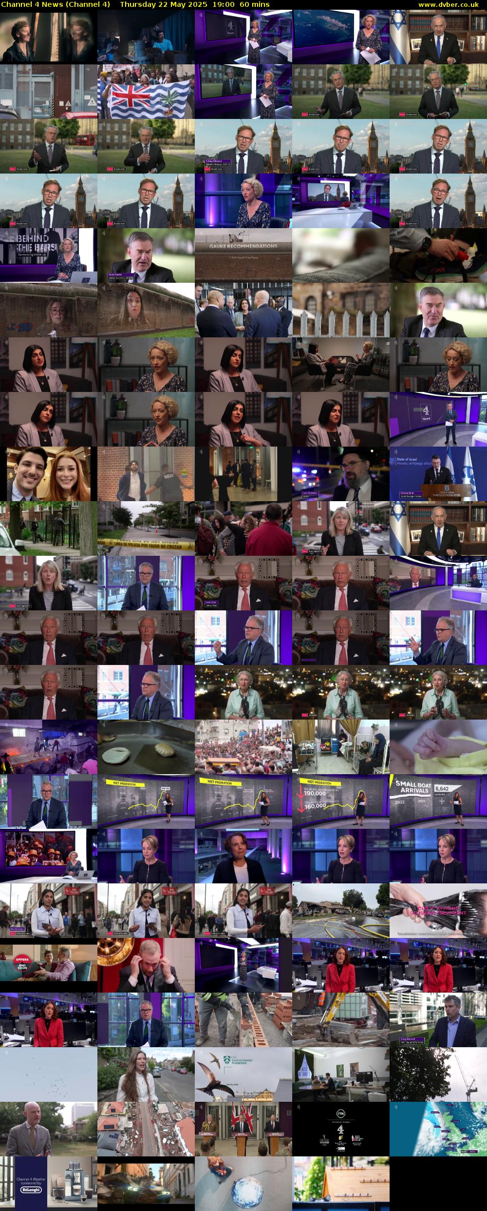 Channel 4 News (Channel 4) Thursday 22 May 2025 19:00 - 20:00
