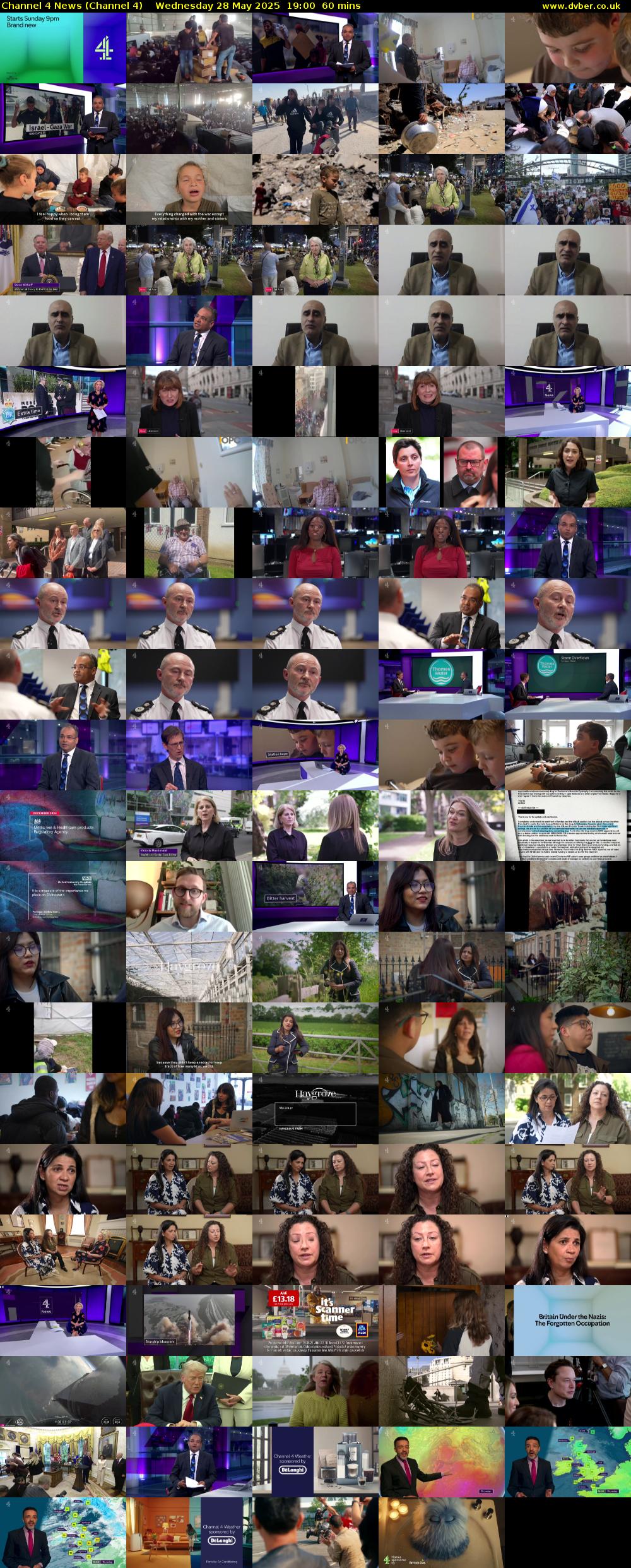 Channel 4 News (Channel 4) Wednesday 28 May 2025 19:00 - 20:00